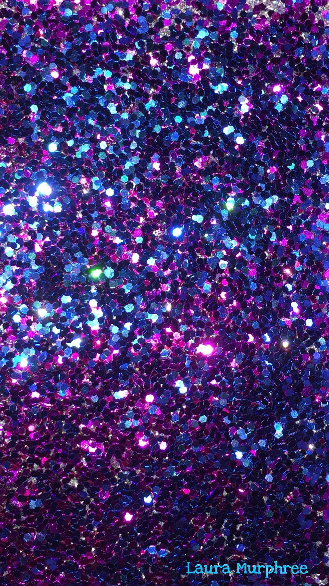 Blue And Purple Sparkly, purple and blue glitter particles, dazzling close-up, Full HD Phone Wallpaper
