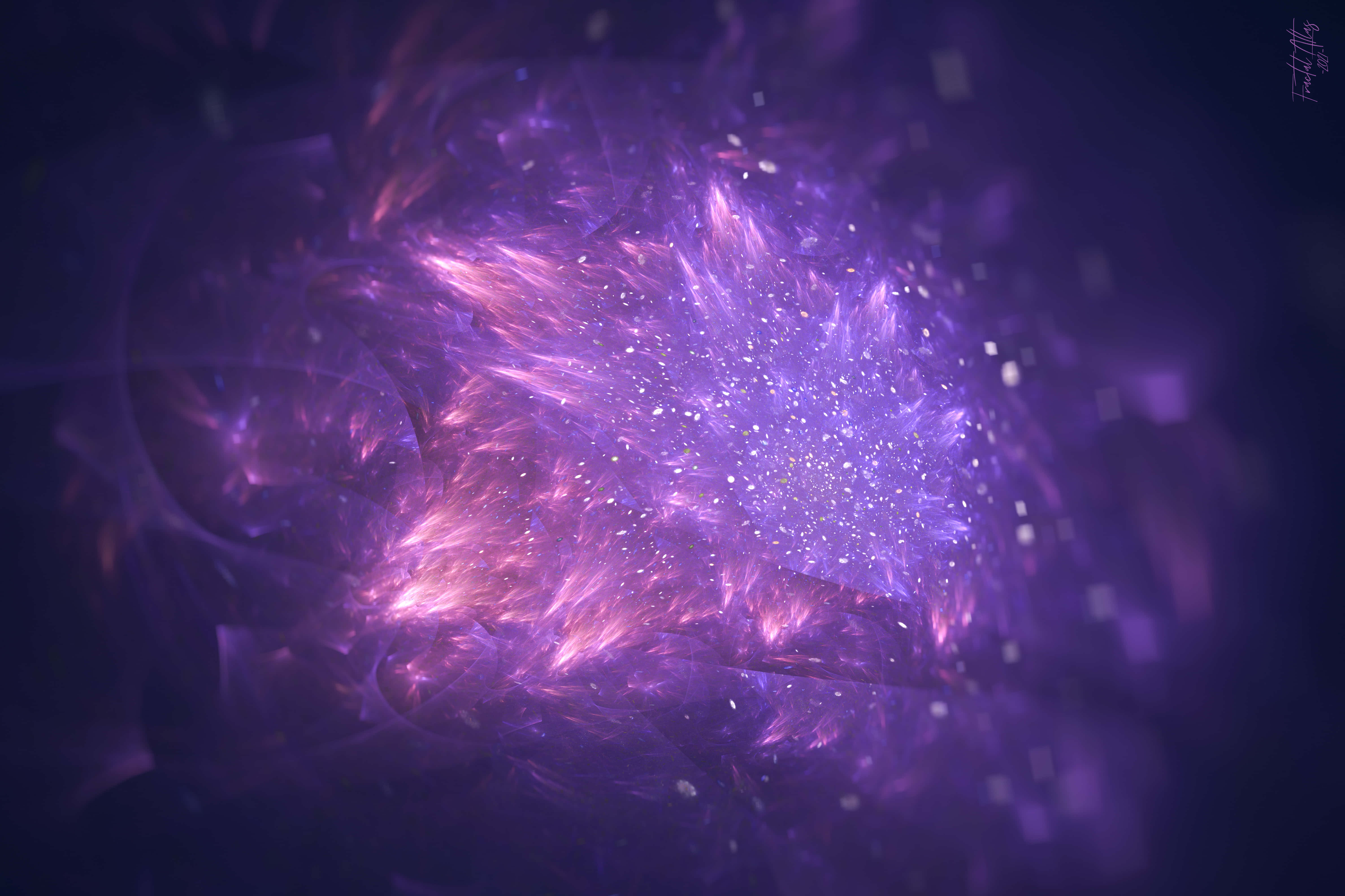 cosmic nebula, vibrant purple, pink hues, 5K Desktop Wallpaper