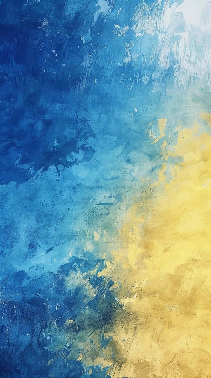 blue yellow gradient, vibrant abstract artwork, deep blues, HD Phone Wallpaper