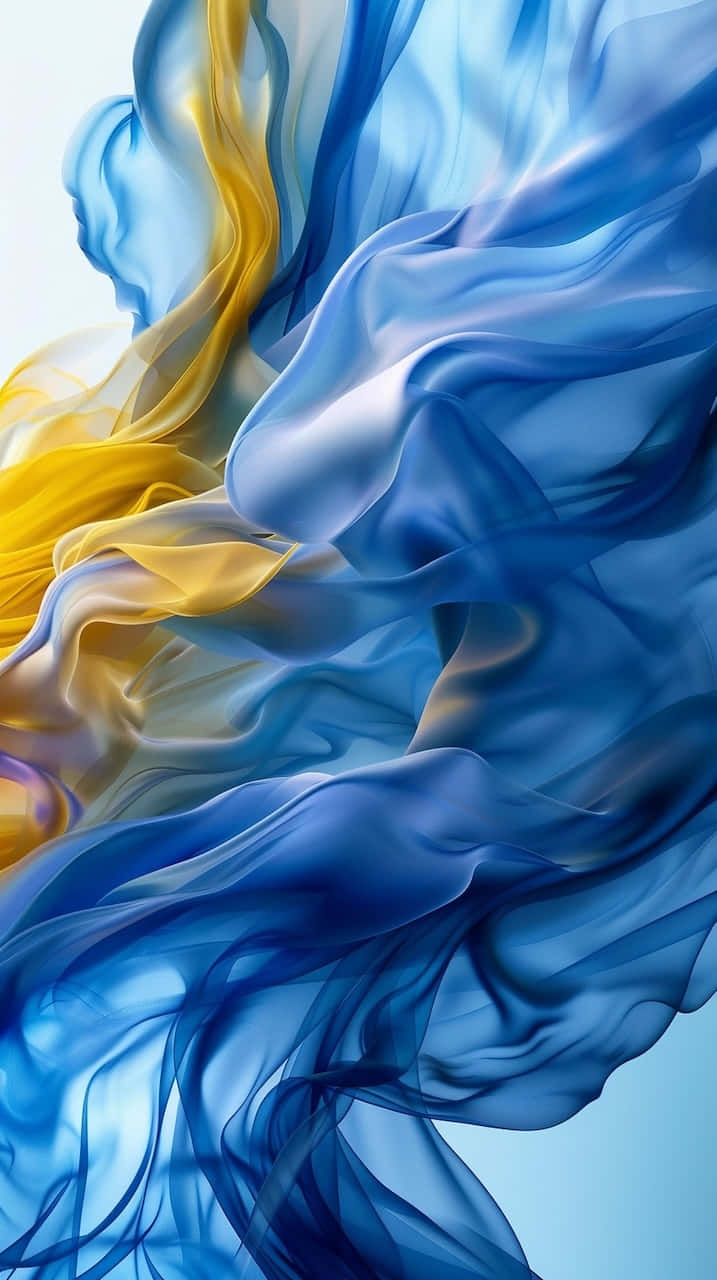 blue, gold, fabric, HD Phone Wallpaper