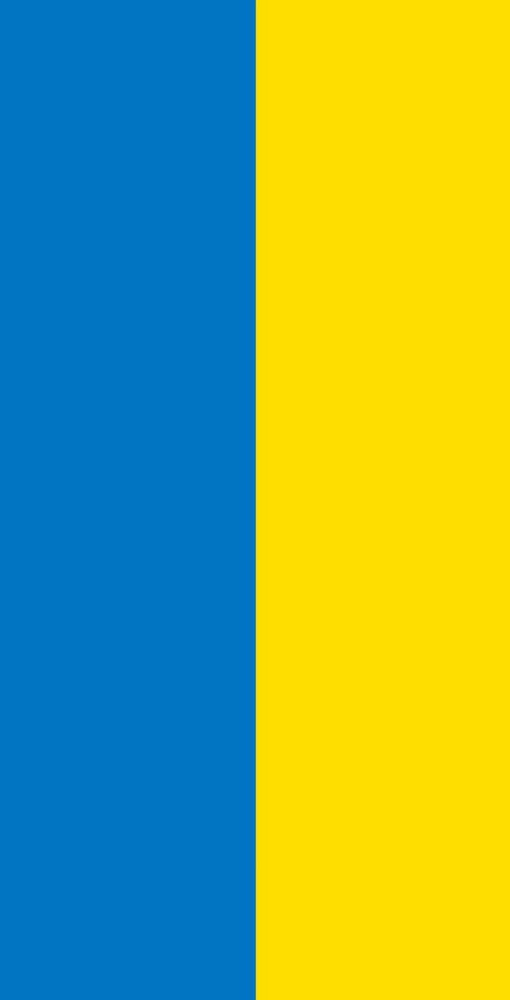 sky blue, bright yellow, vertical split, SD Phone Wallpaper