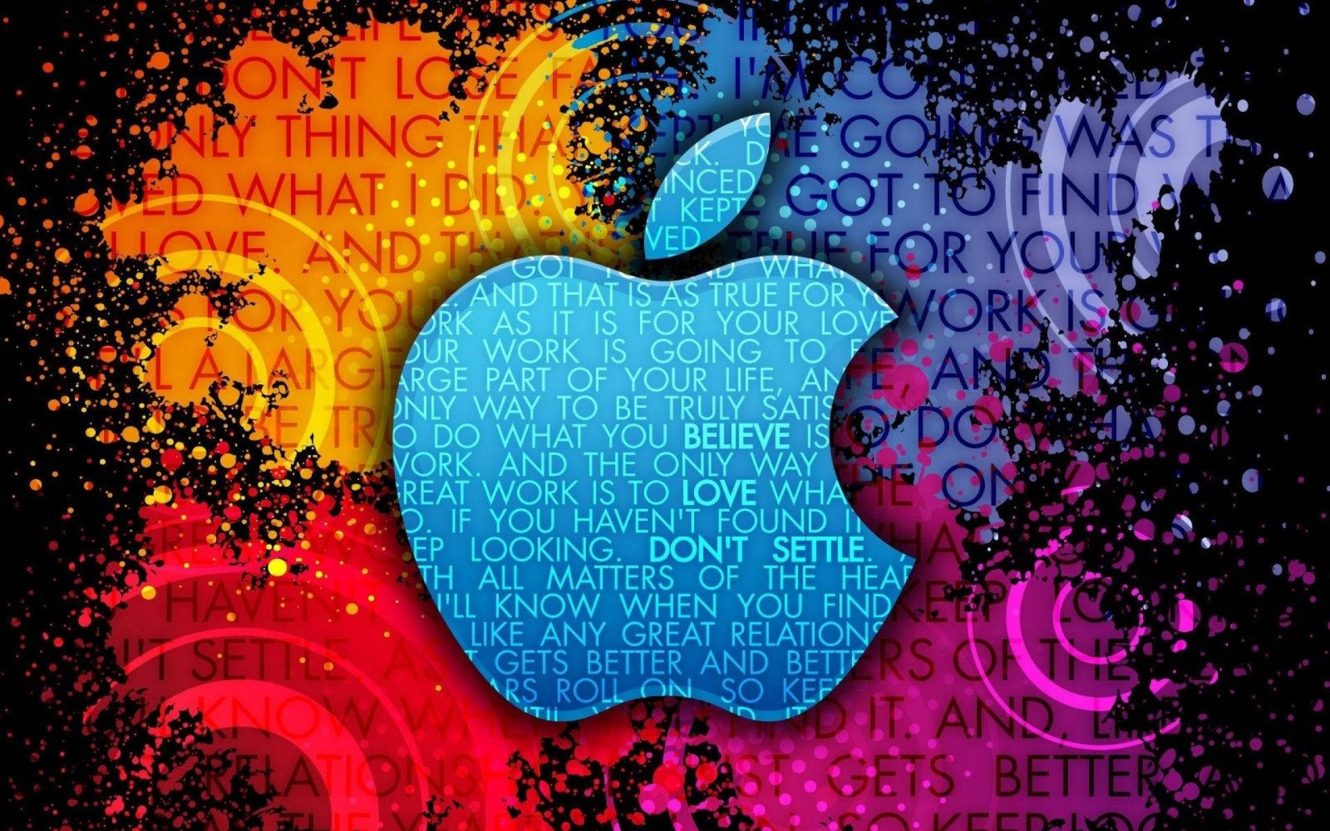 Blue Apple Logo, Apple logo, digital-art, Full HD Desktop Wallpaper