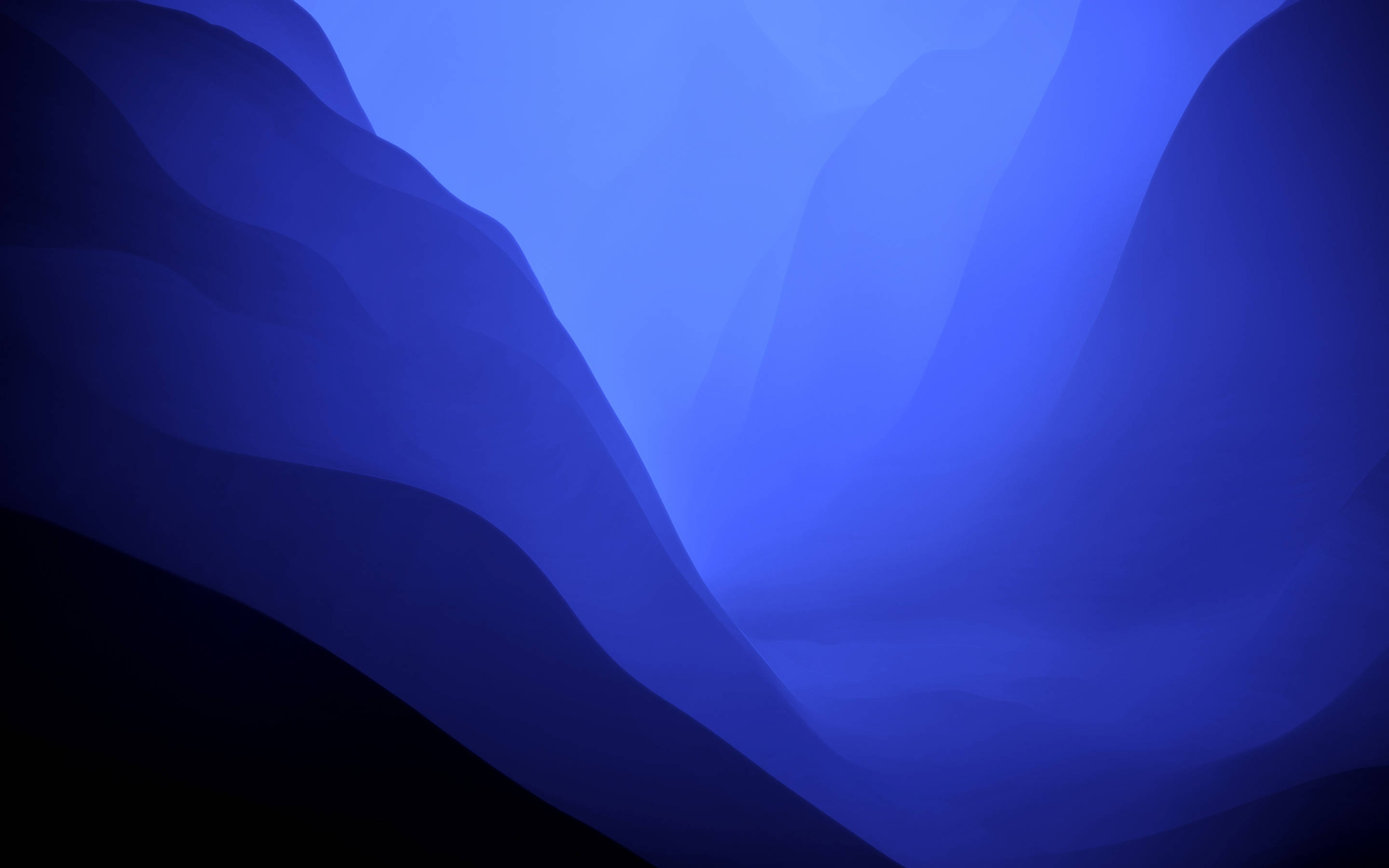 Blue Art, bright blue, flowing blue gradients, 2K Desktop Wallpaper