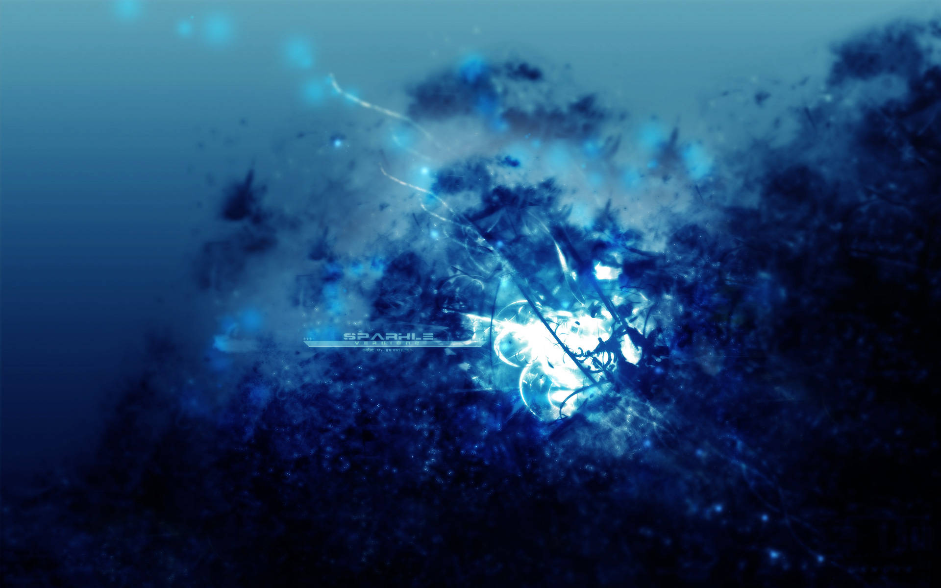 Blue Art, 1920 x 1200, glowing blue, Full HD Desktop Wallpaper