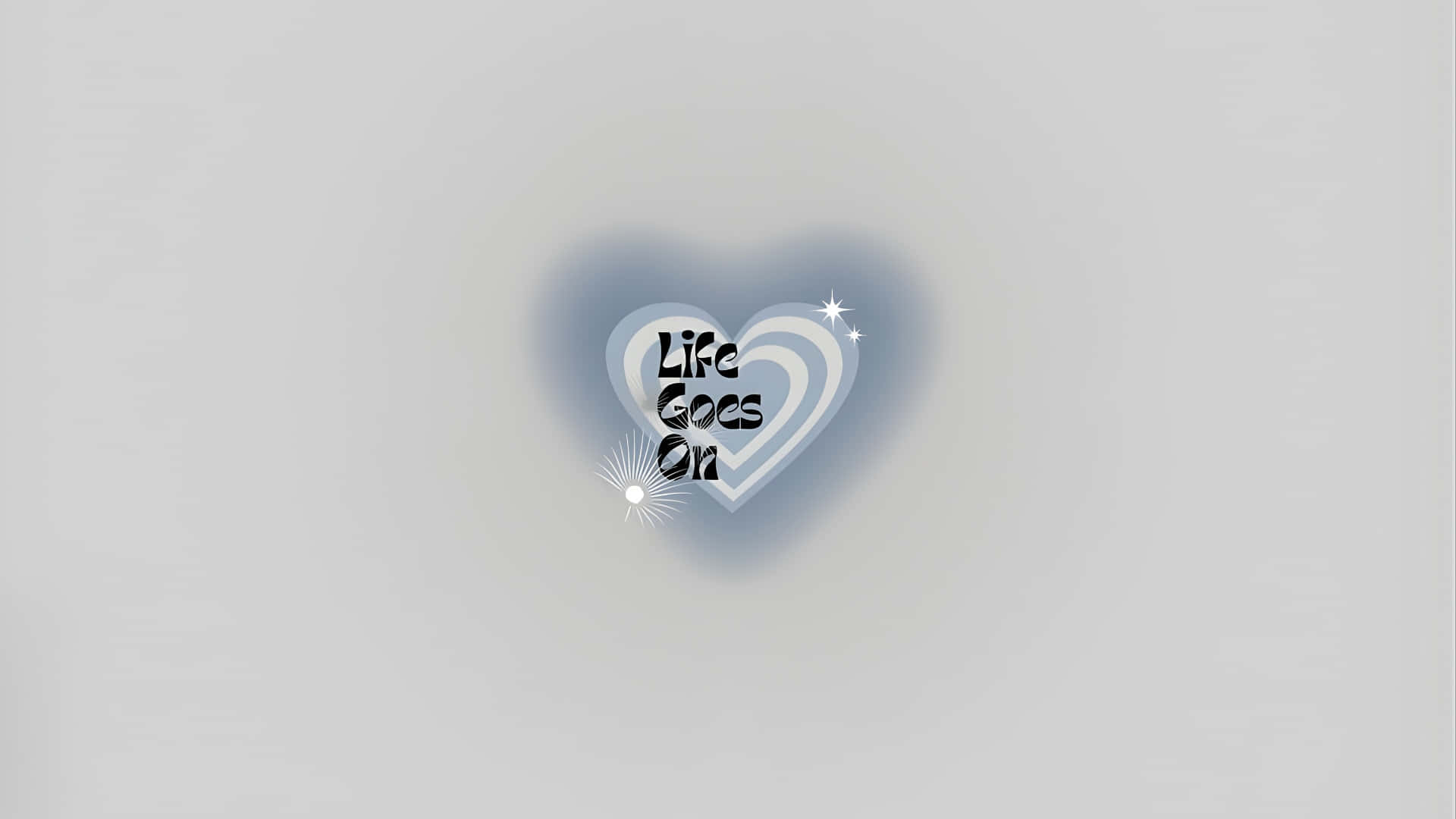 Blue Aura, heart design, glowing heart, Full HD Desktop Wallpaper