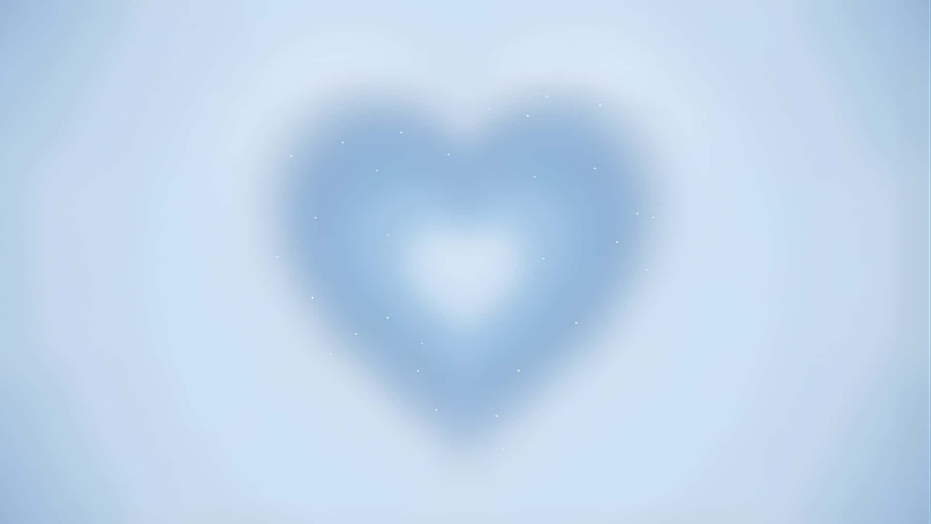 Blue Aura, heart shape, light blue, Full HD Desktop Wallpaper