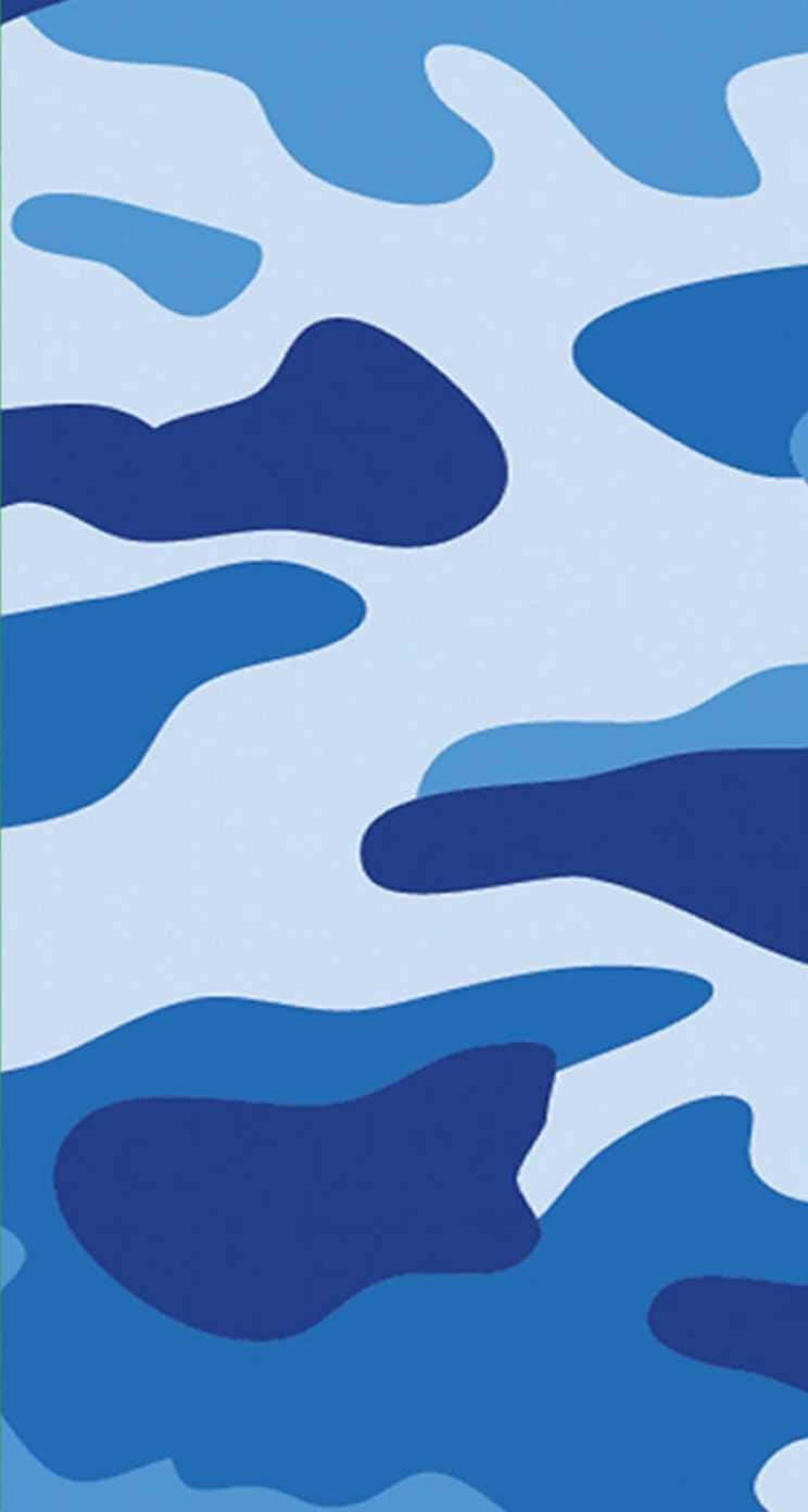 Blue Bape Camo, abstract blue camouflage pattern, varying shades, HD Phone Wallpaper