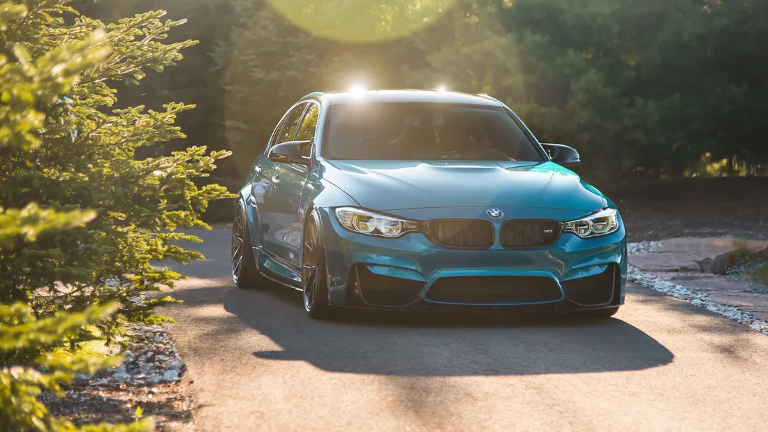 Blue BMW