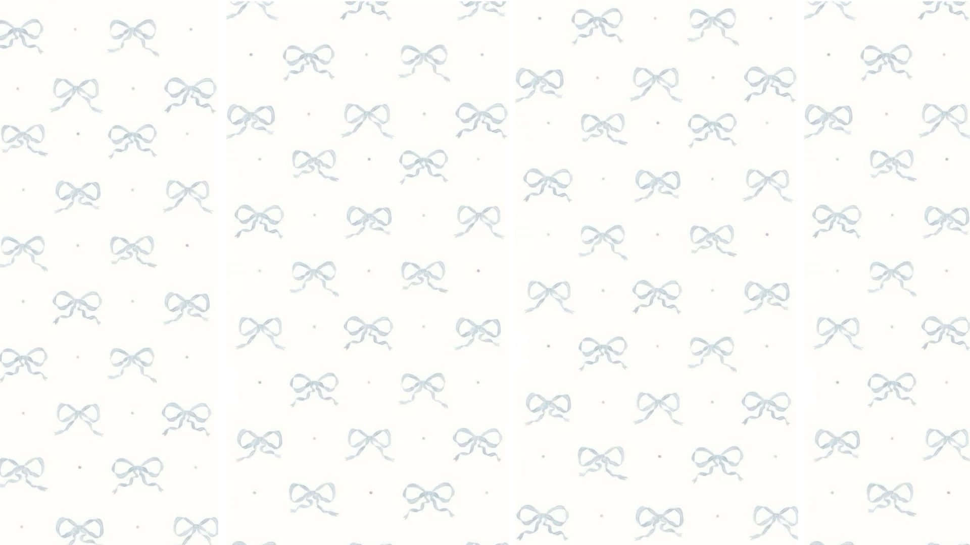 Blue Bow, light blue ribbon bows, creamy off-white background, Full HD Desktop Wallpaper