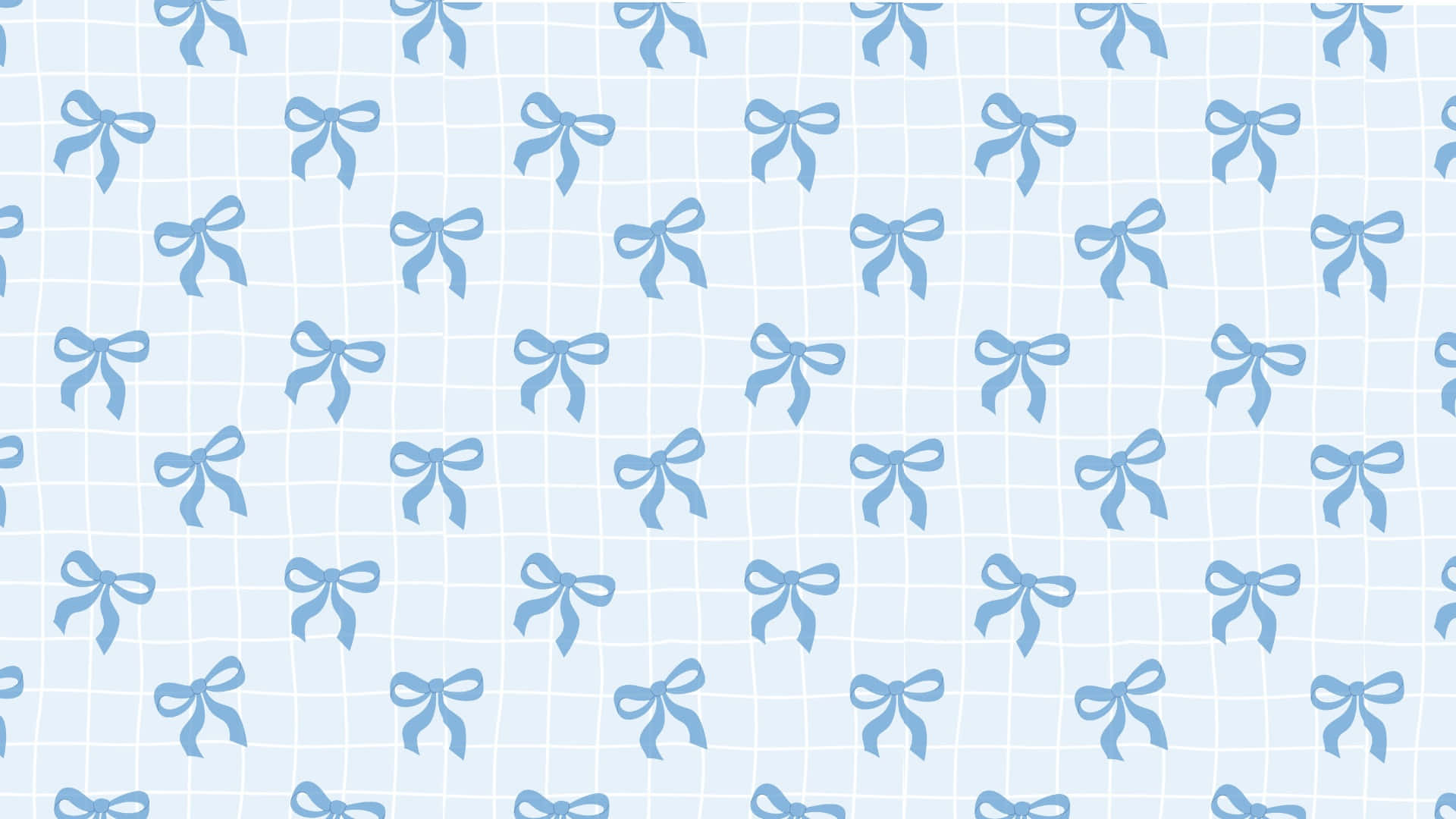 Blue Bow, light blue, darker blue, Full HD Desktop Wallpaper
