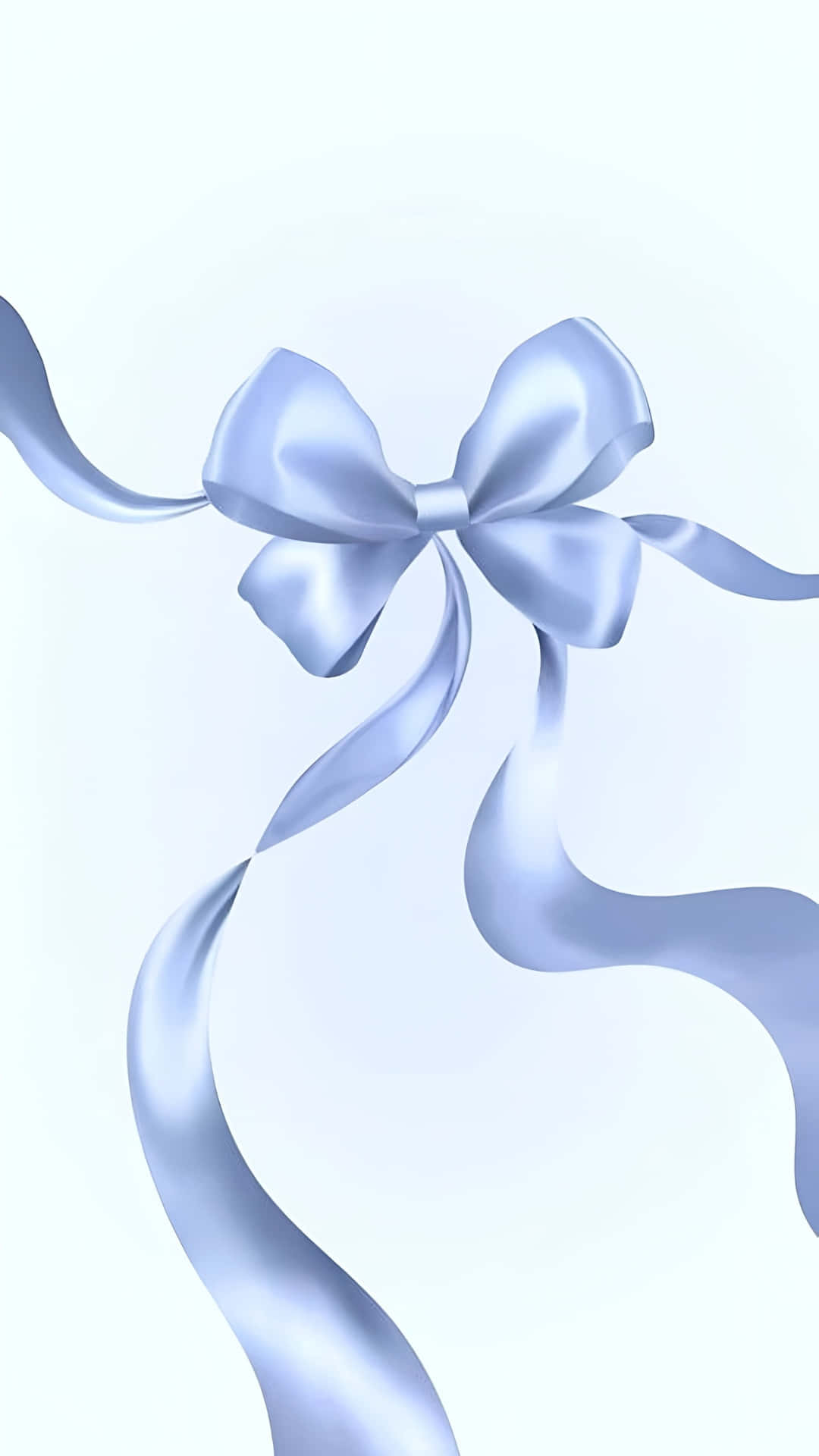 elegant blue satin bow, light blue satin, flowing ribbons, Full HD Phone Wallpaper