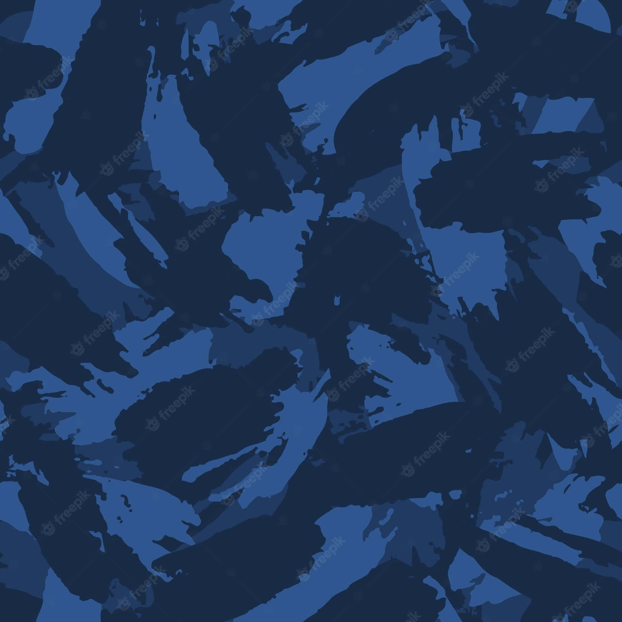 blue camo, blue brushstroke pattern, black brush strokes, Full HD Desktop Wallpaper