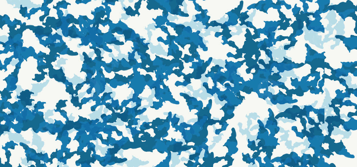 blue camo, blue and white digital camouflage pattern, abstract organic shapes, SD Desktop Wallpaper