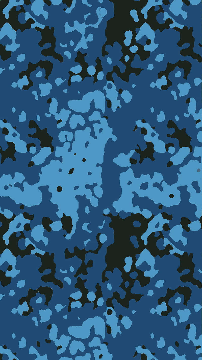 Blue Camo, dark blue, light blue, HD Phone Wallpaper