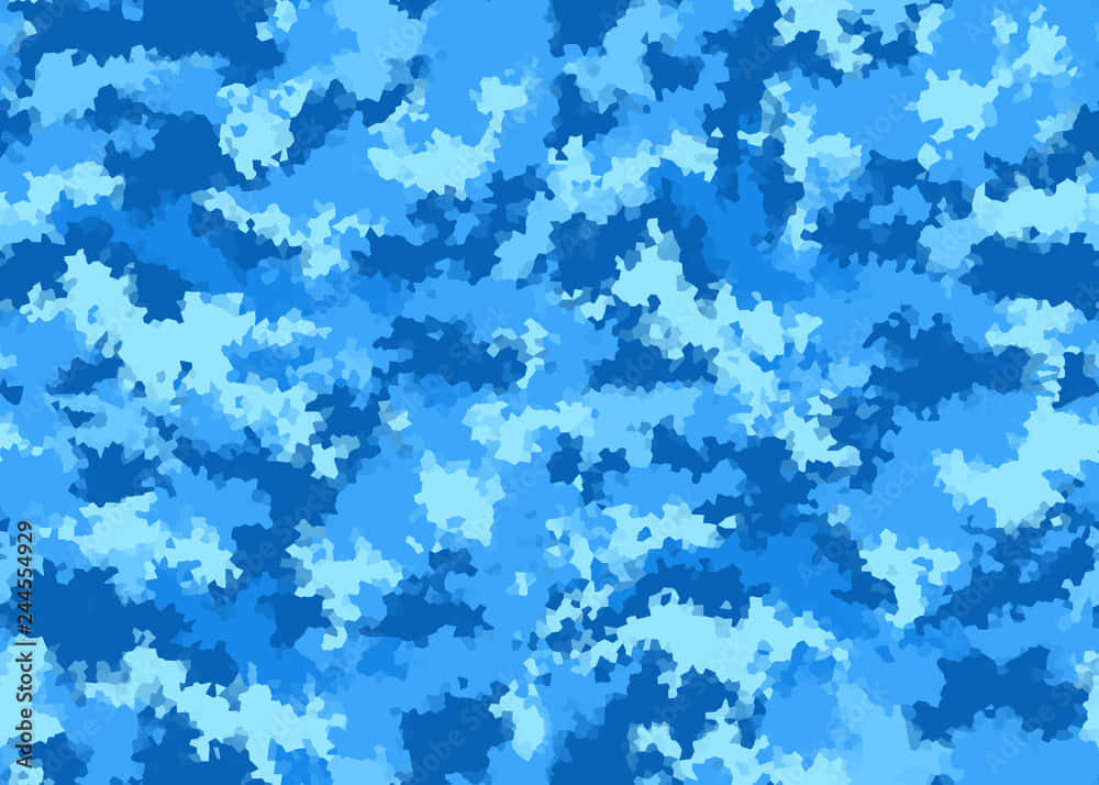 blue camouflage pattern, digital-art, varying shades of blue, SD Desktop Wallpaper