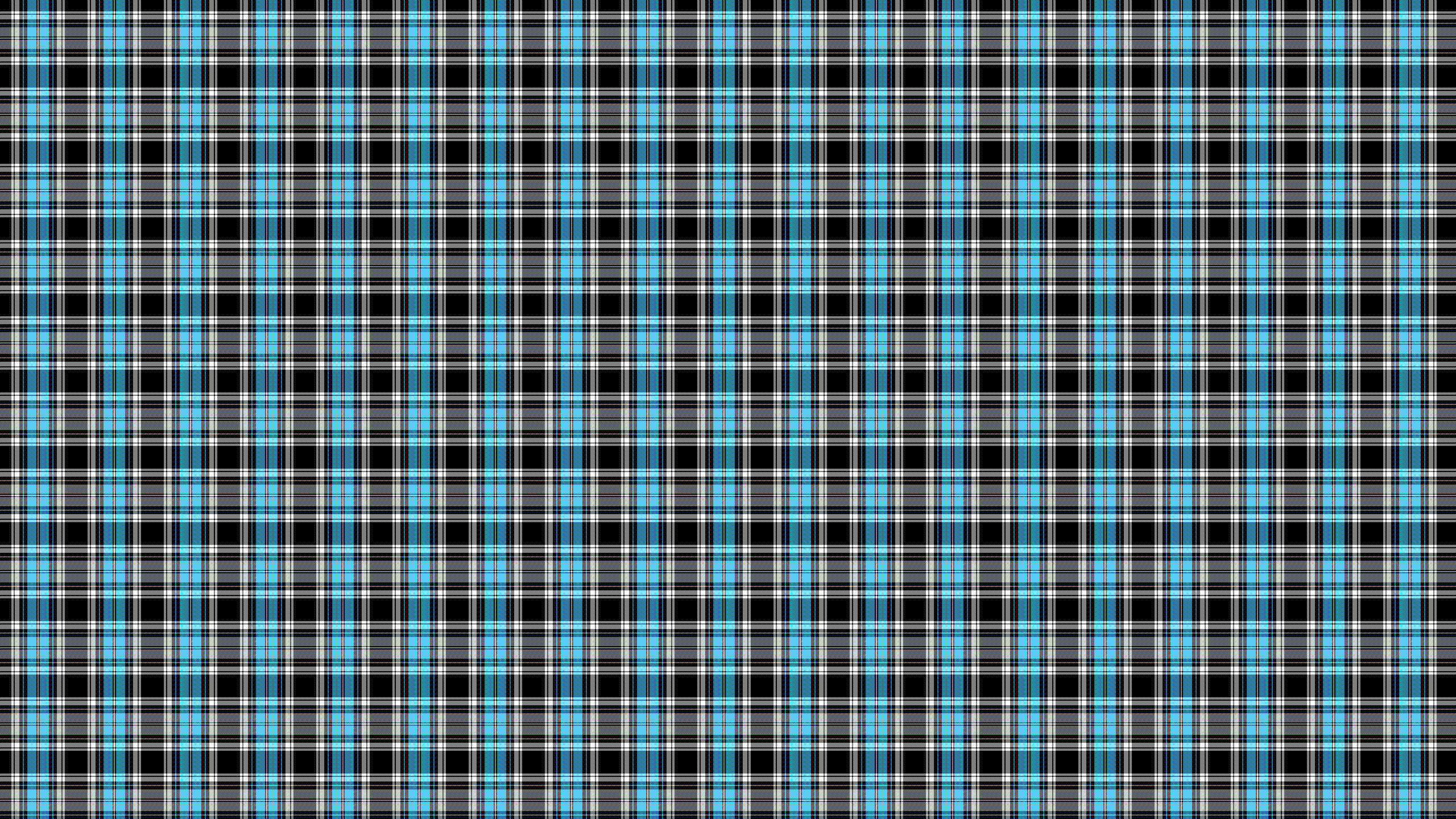 black and blue checkered plaid, blue black and white intersecting lines, geometric wallpaper design, 2K Desktop Wallpaper