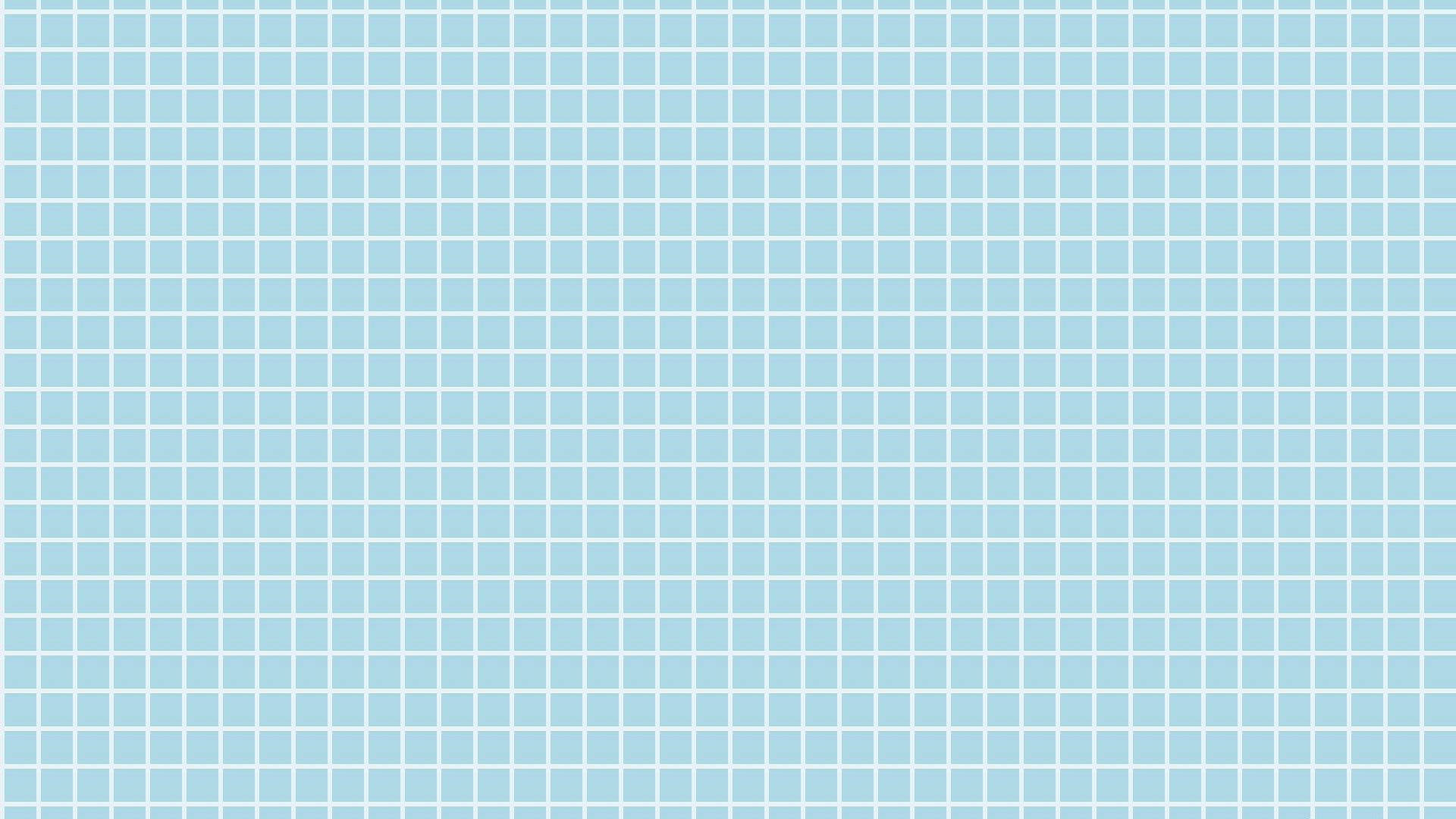light blue grid pattern, crisp white lines, uniform squares, Full HD Desktop Wallpaper
