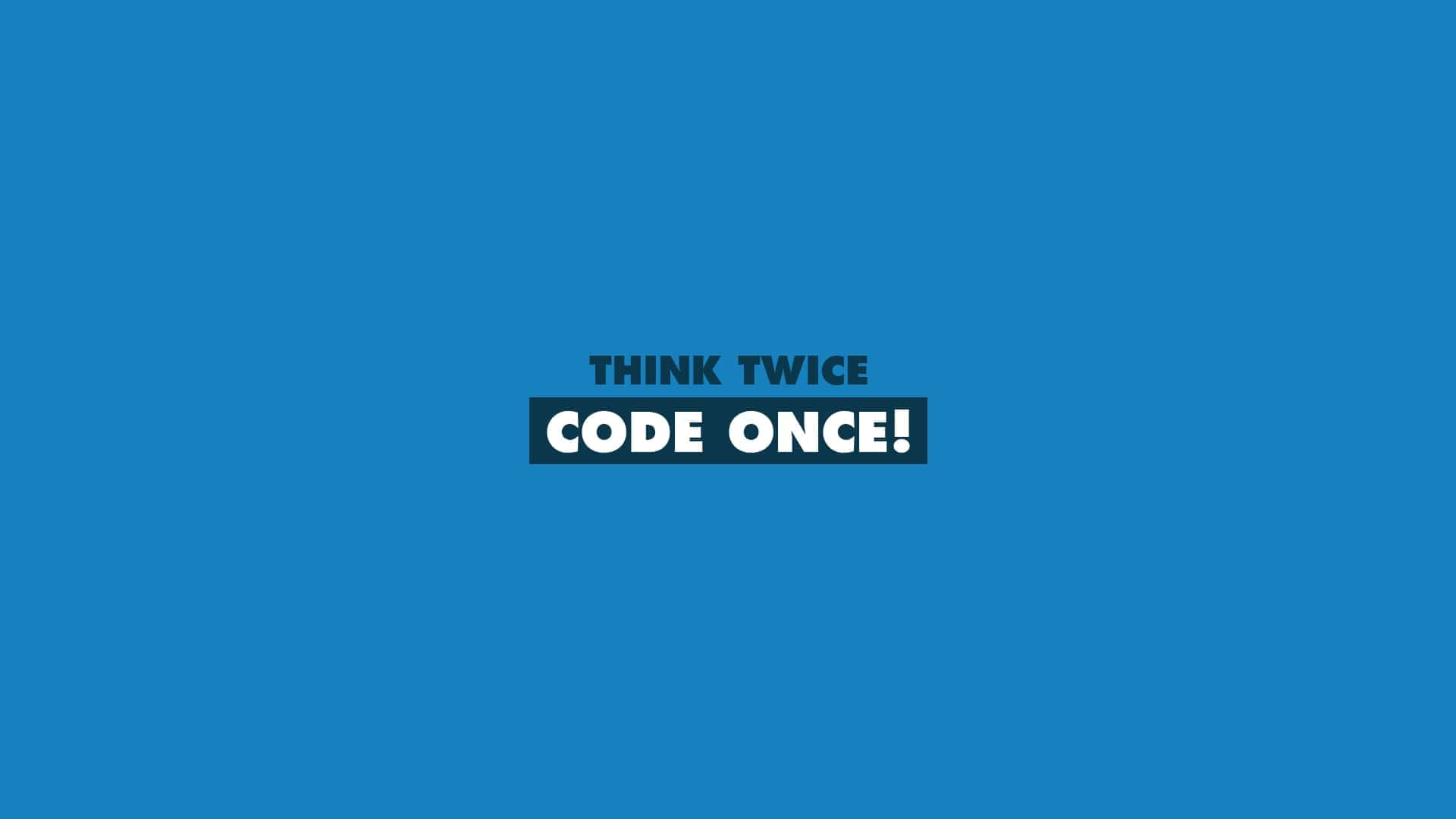 Blue Checkered, solid blue background, Bold white text, Full HD Desktop Wallpaper