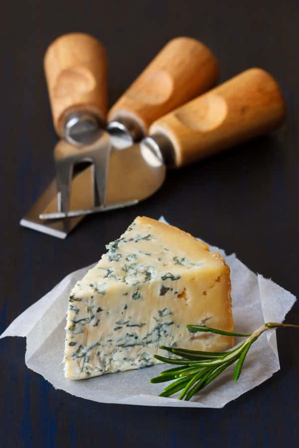 Blue Cheese, parchment paper, rosemary, SD Phone Wallpaper