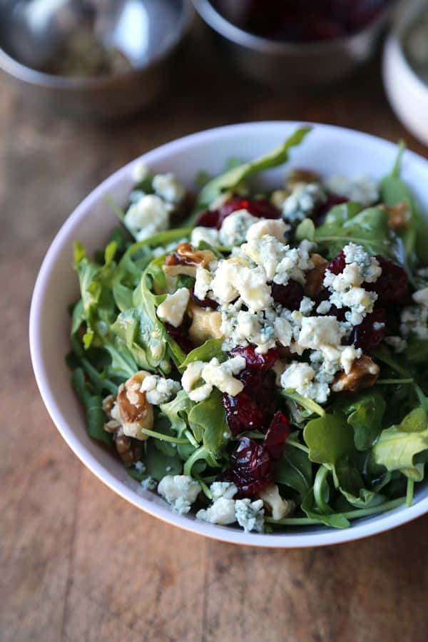 blue cheese, arugula, walnuts, SD Phone Wallpaper