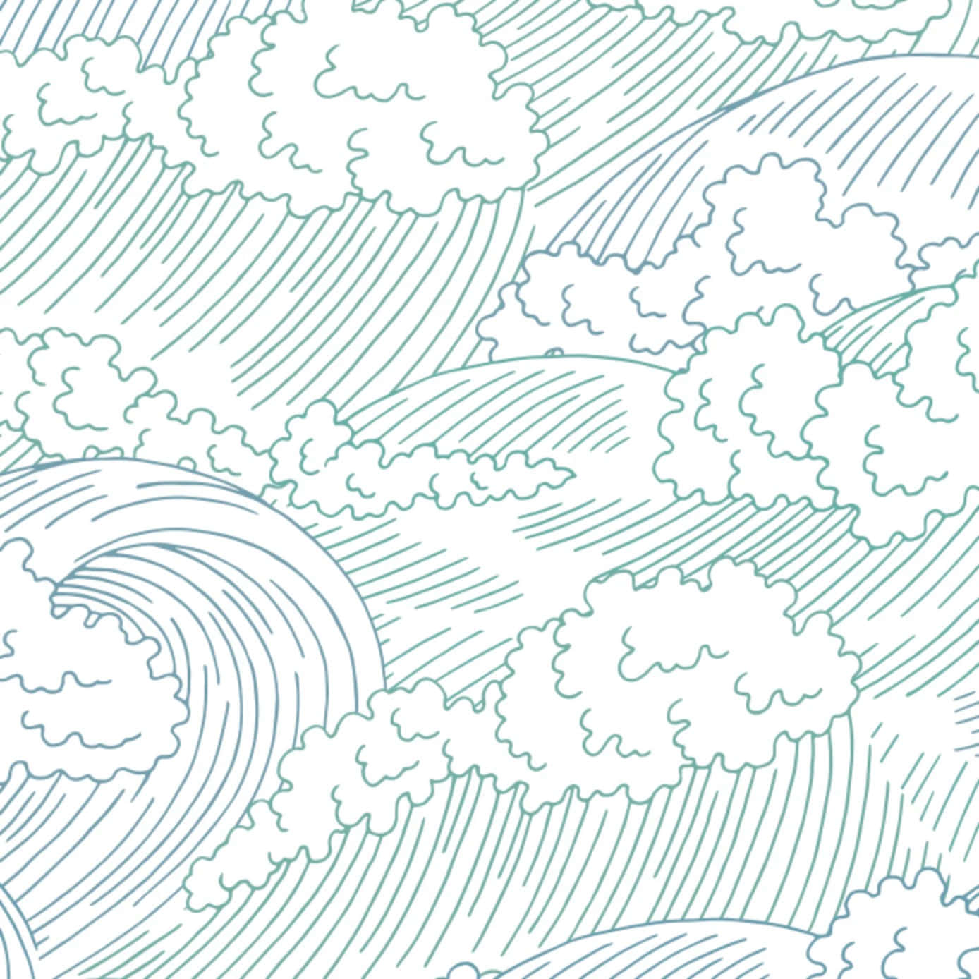 Blue Coastal, teal, ocean waves, HD Desktop Wallpaper