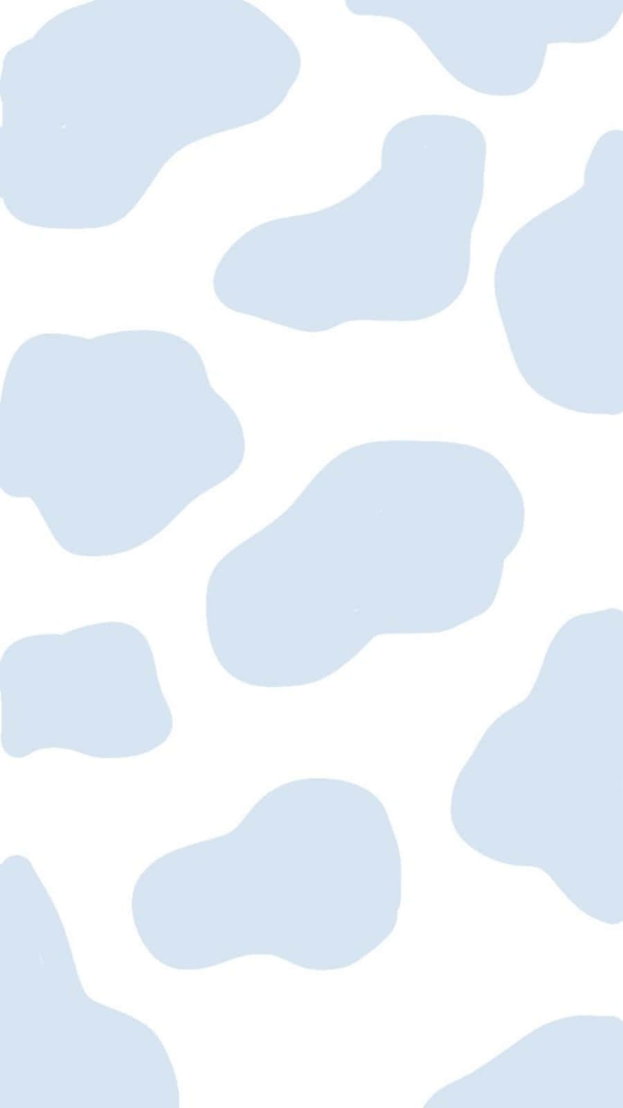 Blue Cow Print, white background, soft light blue cow print pattern, HD Phone Wallpaper
