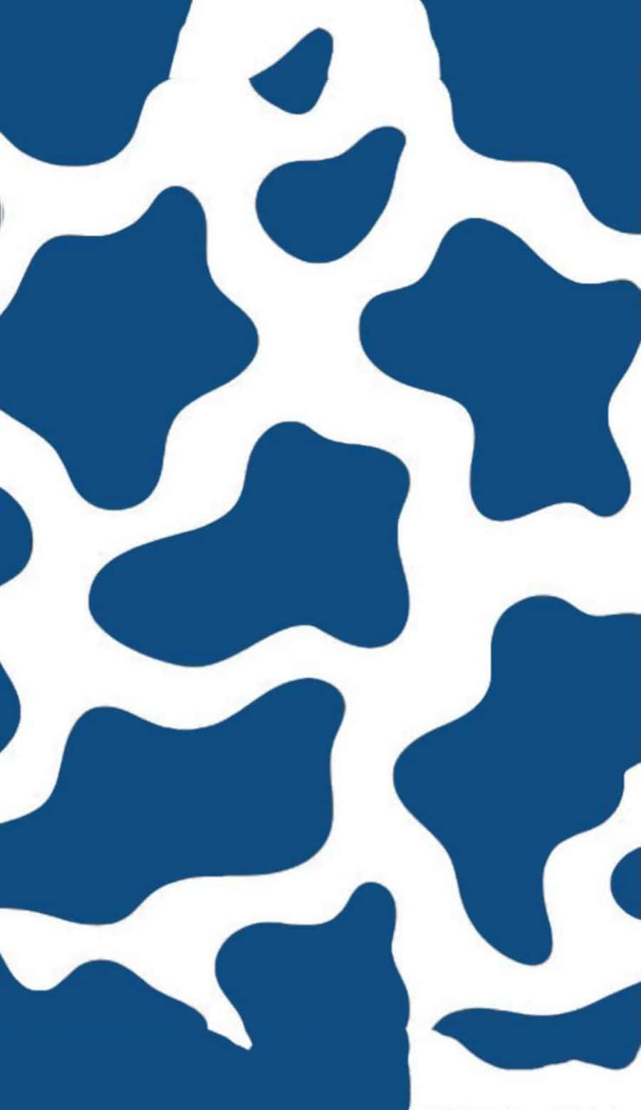 blue cow print, blue and white pattern, irregular organic shapes, HD Phone Wallpaper