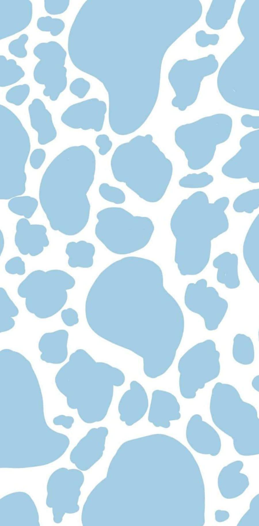 blue cow print, light blue, white, HD Phone Wallpaper