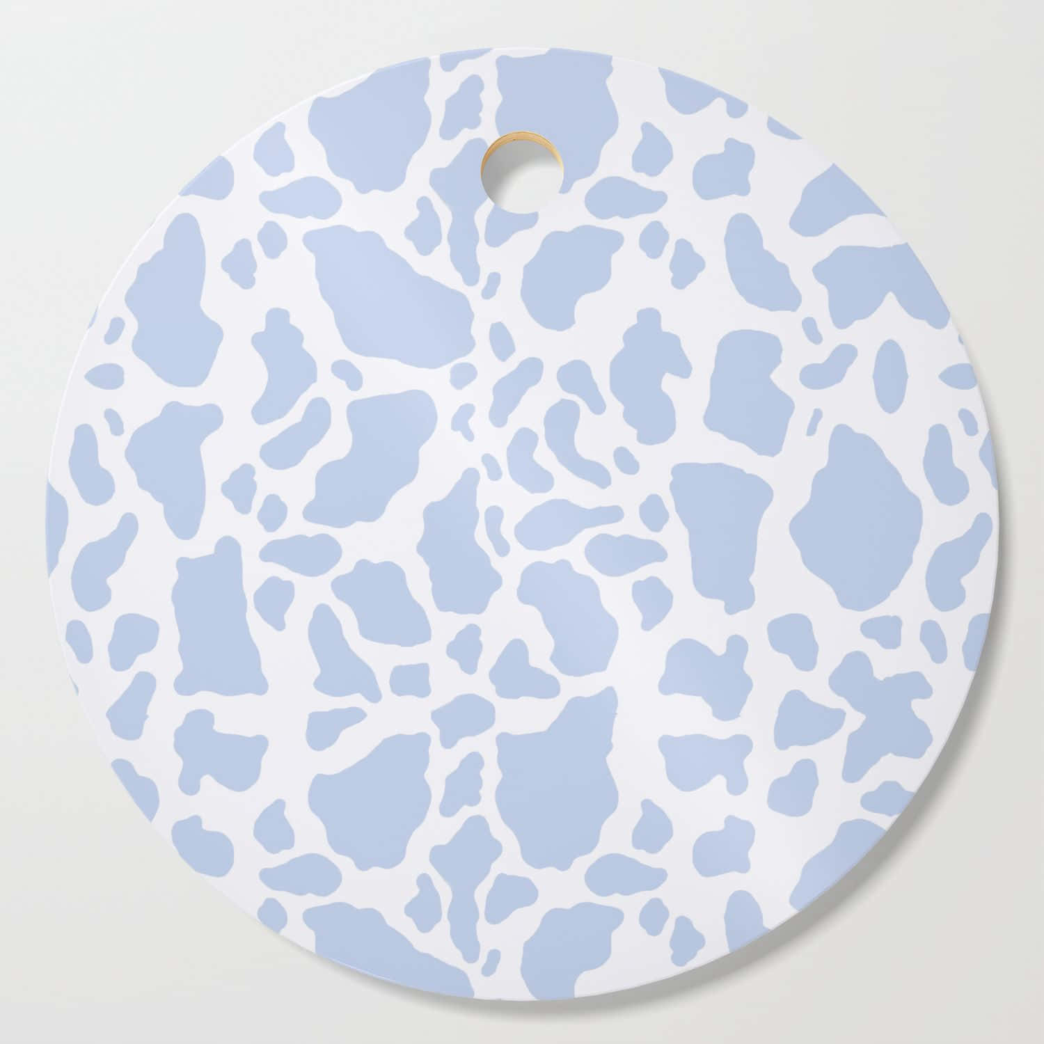 Blue Cow Print, circular, white ornament, HD Desktop Wallpaper