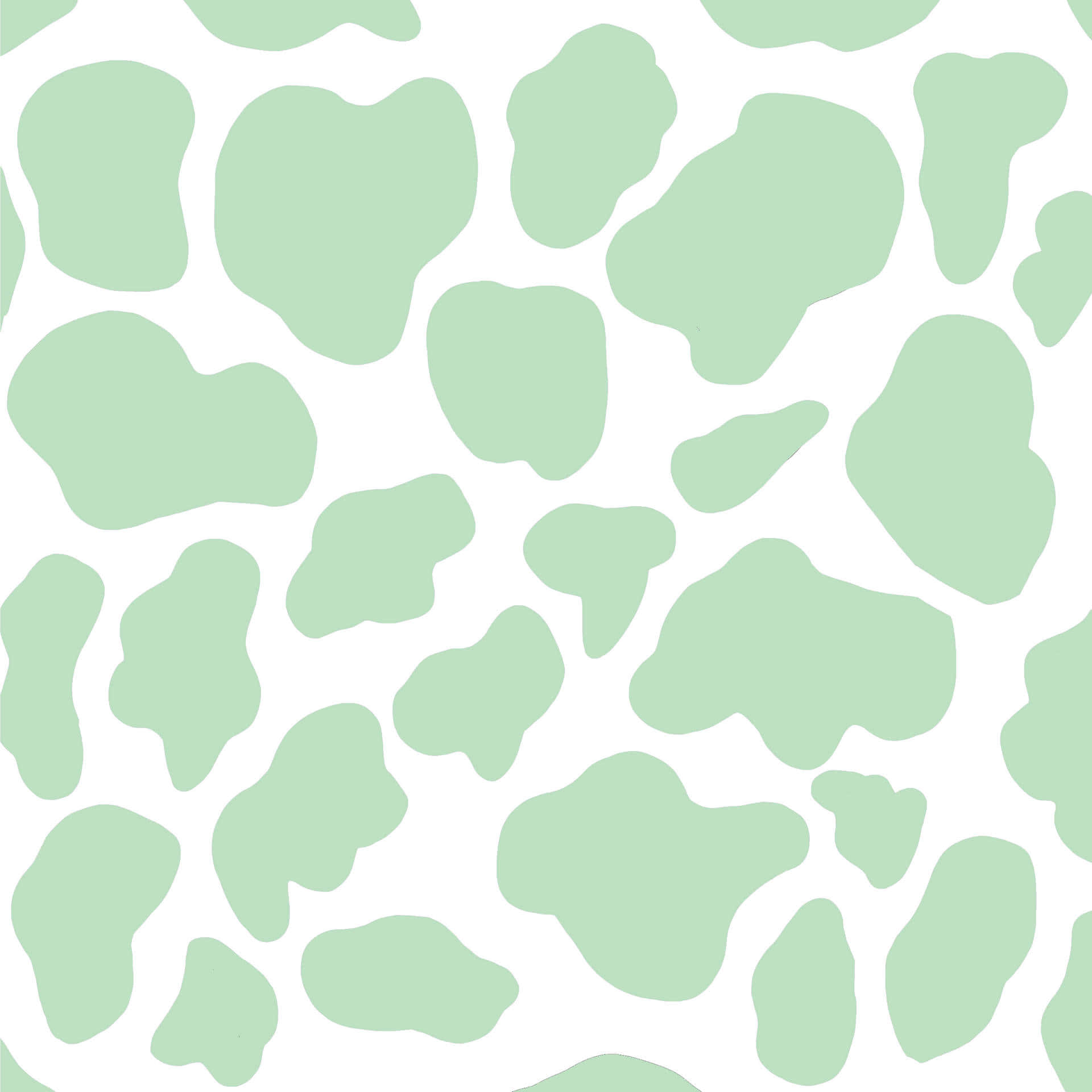 mint green, cow print pattern, white background, Full HD Desktop Wallpaper