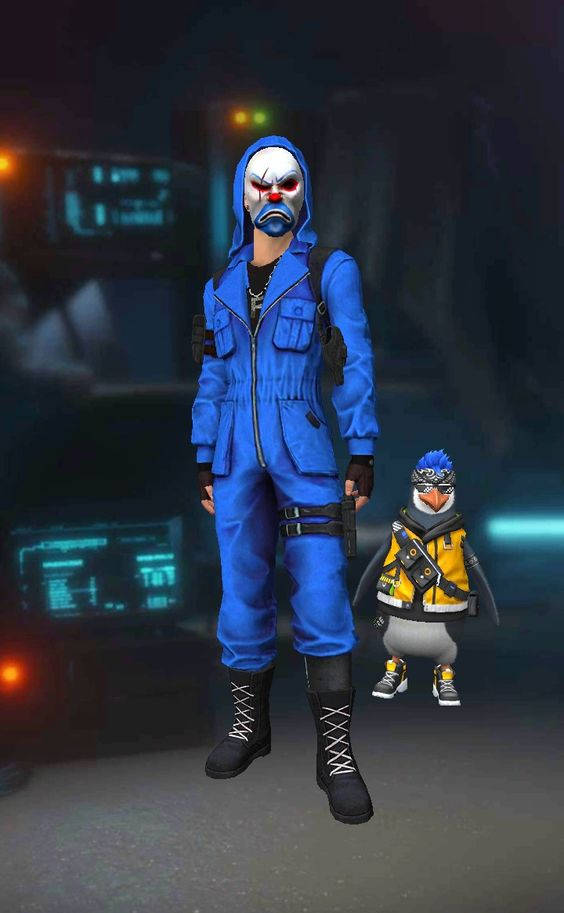 Blue Criminal Bundle, penguin, clown, SD Phone Wallpaper