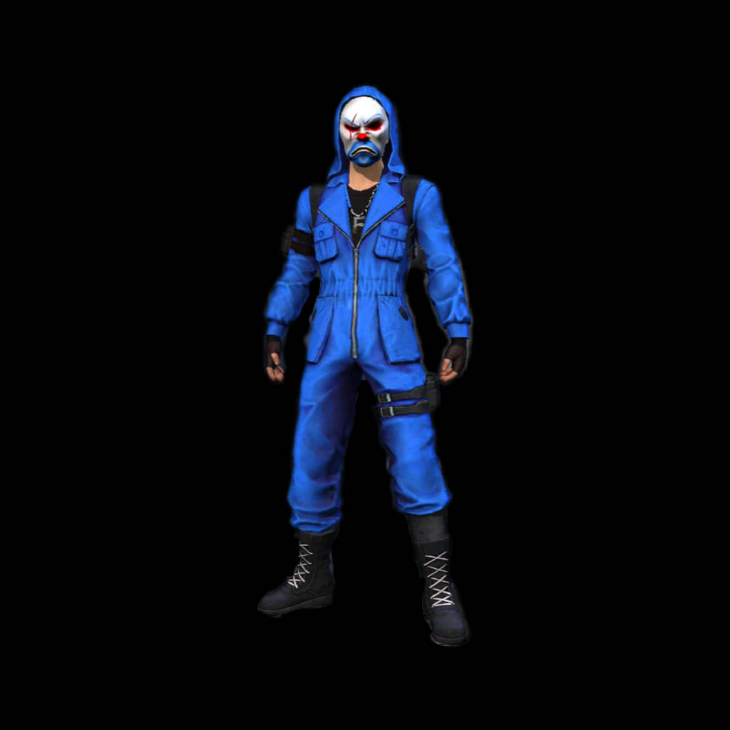 Blue Criminal Bundle, blue jumpsuit, clown mask, SD Desktop Wallpaper