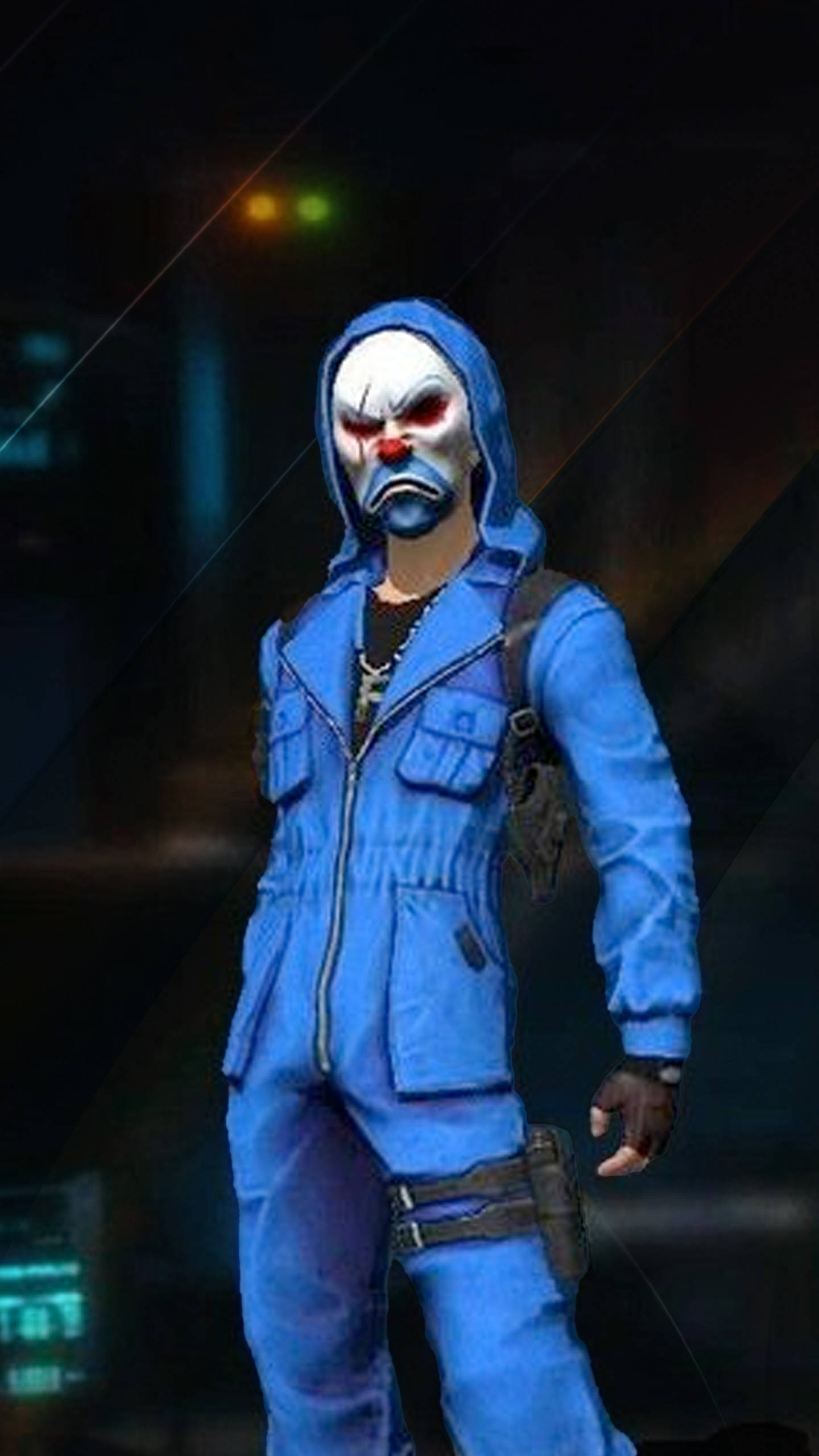 Blue Criminal Bundle, clown, blue jumpsuit, 2K Phone Wallpaper