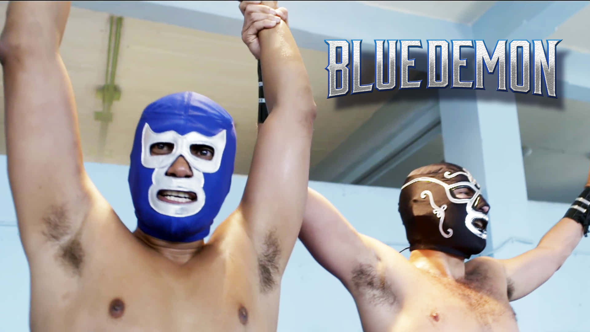 Blue Demon, luchadores, blue and brown masks, Full HD Desktop Wallpaper