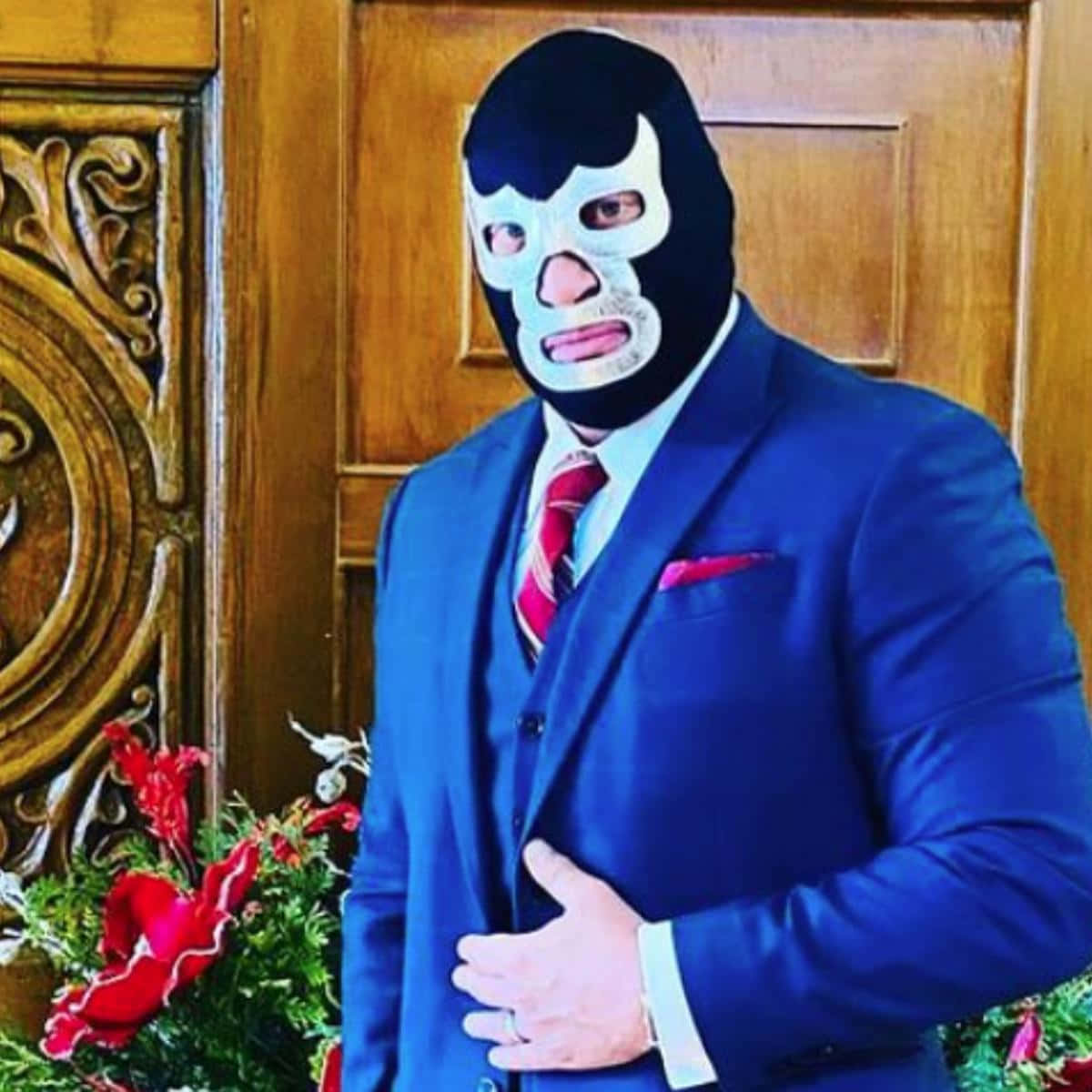 Blue Demon, lucha libre mask, monkey lucha libre mask, SD Desktop Wallpaper