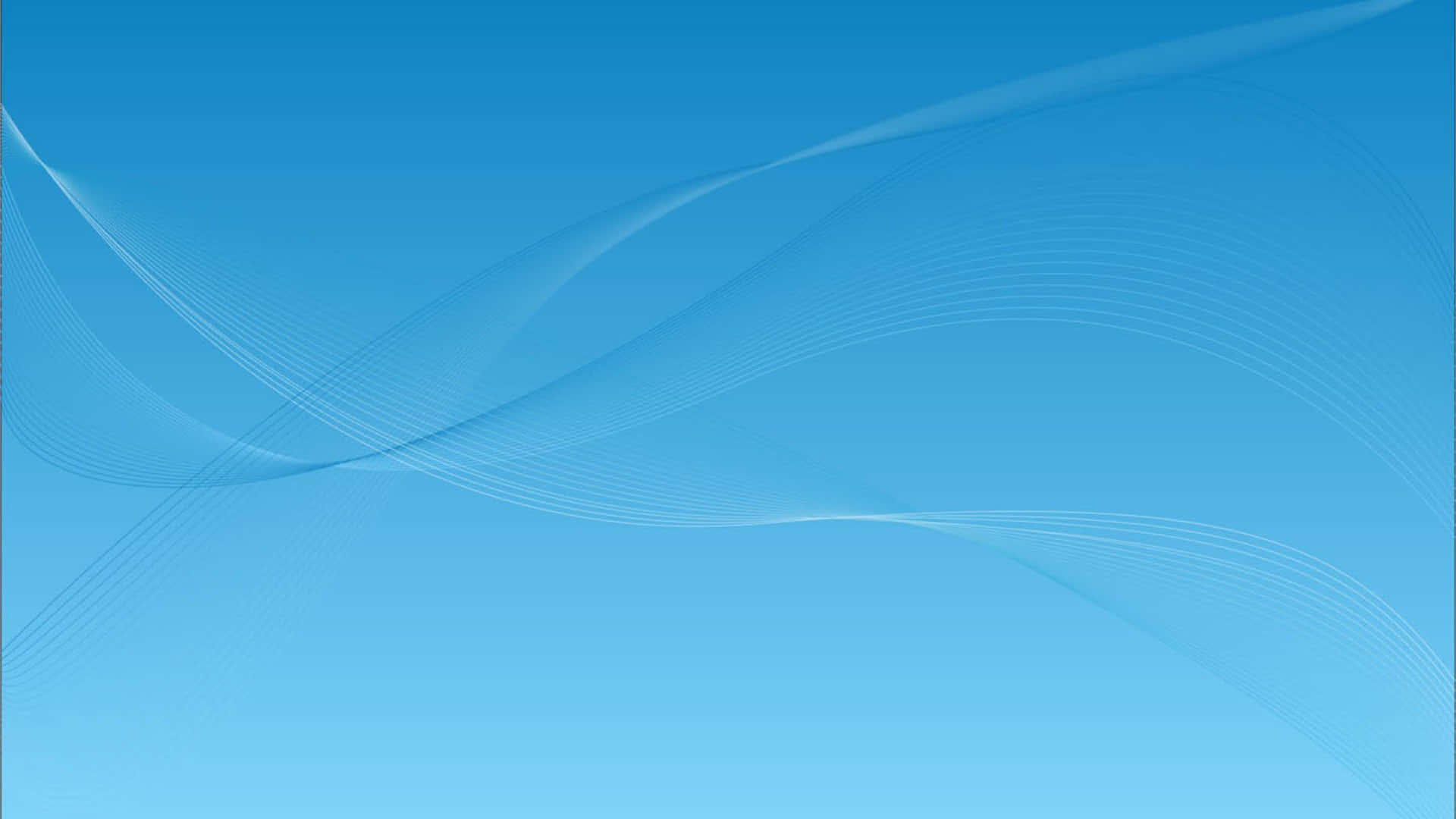 blue desktop, gradient blue background, soft flowing white lines, Full HD Desktop Wallpaper
