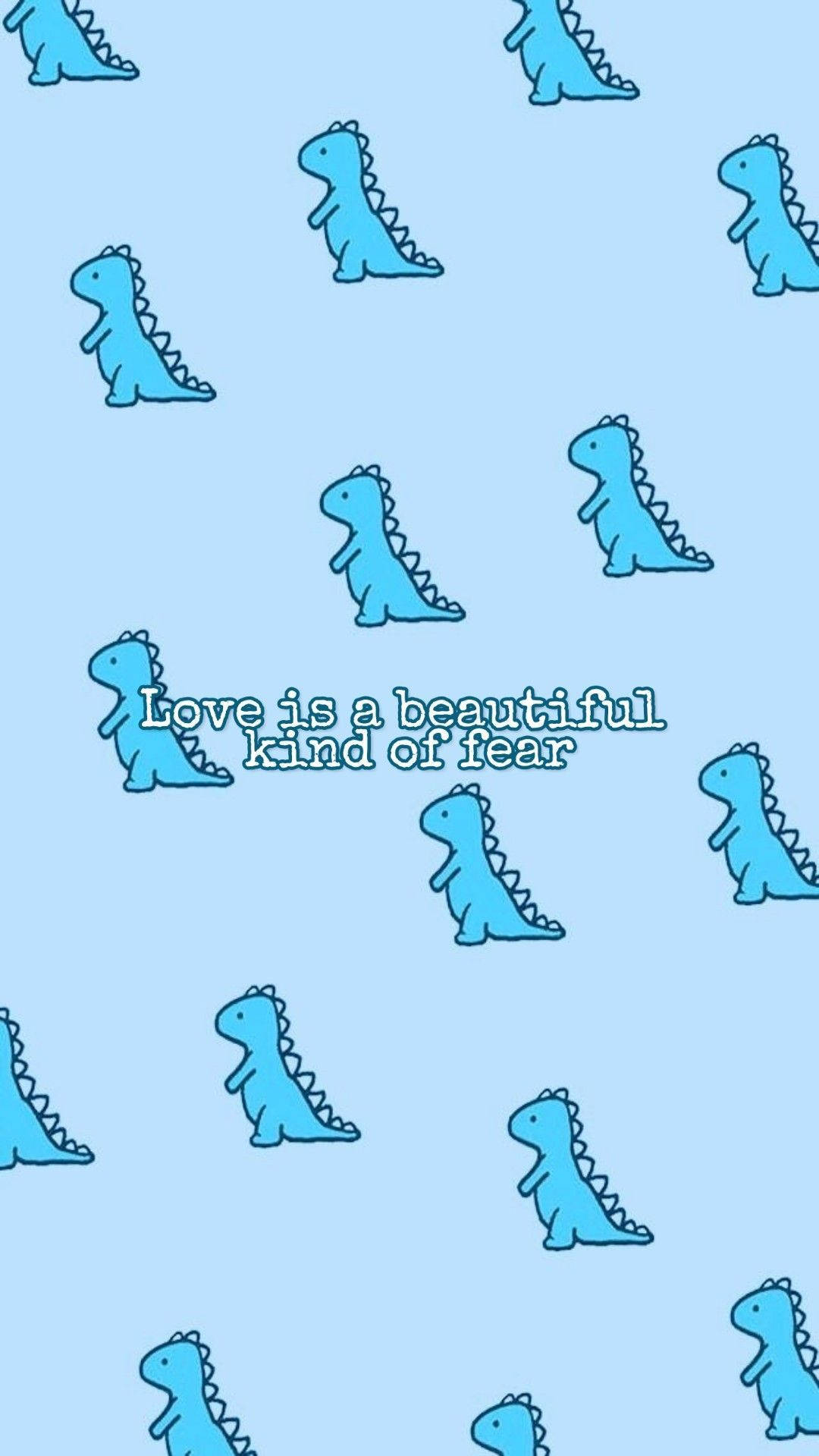 blue dinosaur, light blue background, cartoon dinosaurs, HD Phone Wallpaper