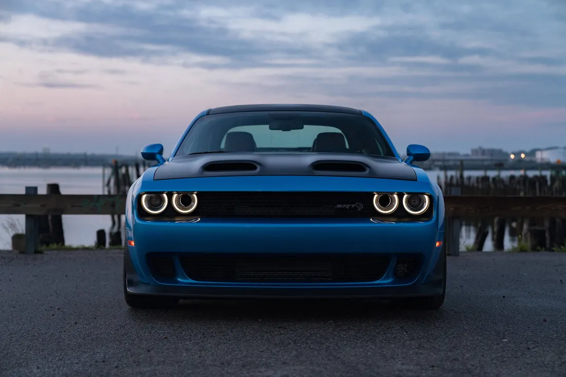 Blue Dodge Challenger