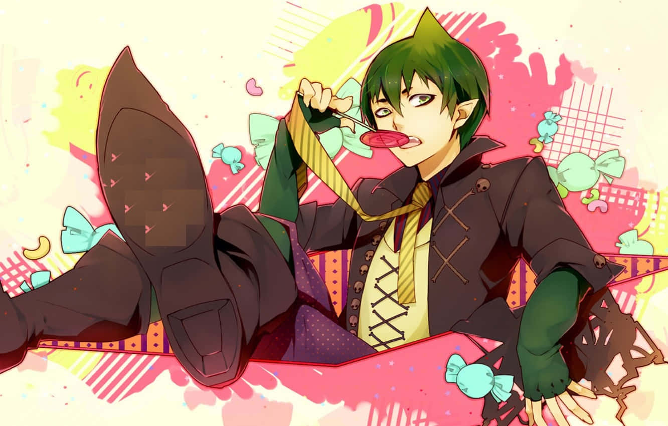 Amaimon, Blue Exorcist, green-haired anime boy, HD Desktop Wallpaper