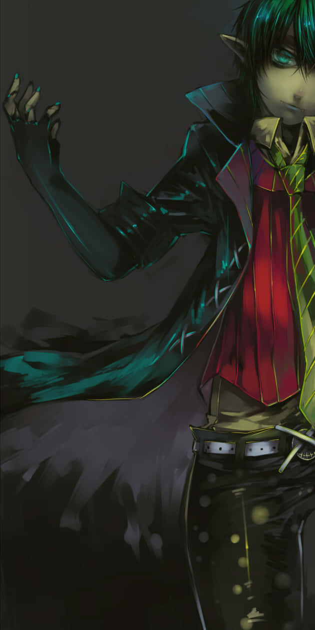 Amaimon, Blue Exorcist, dark-haired elf, SD Phone Wallpaper