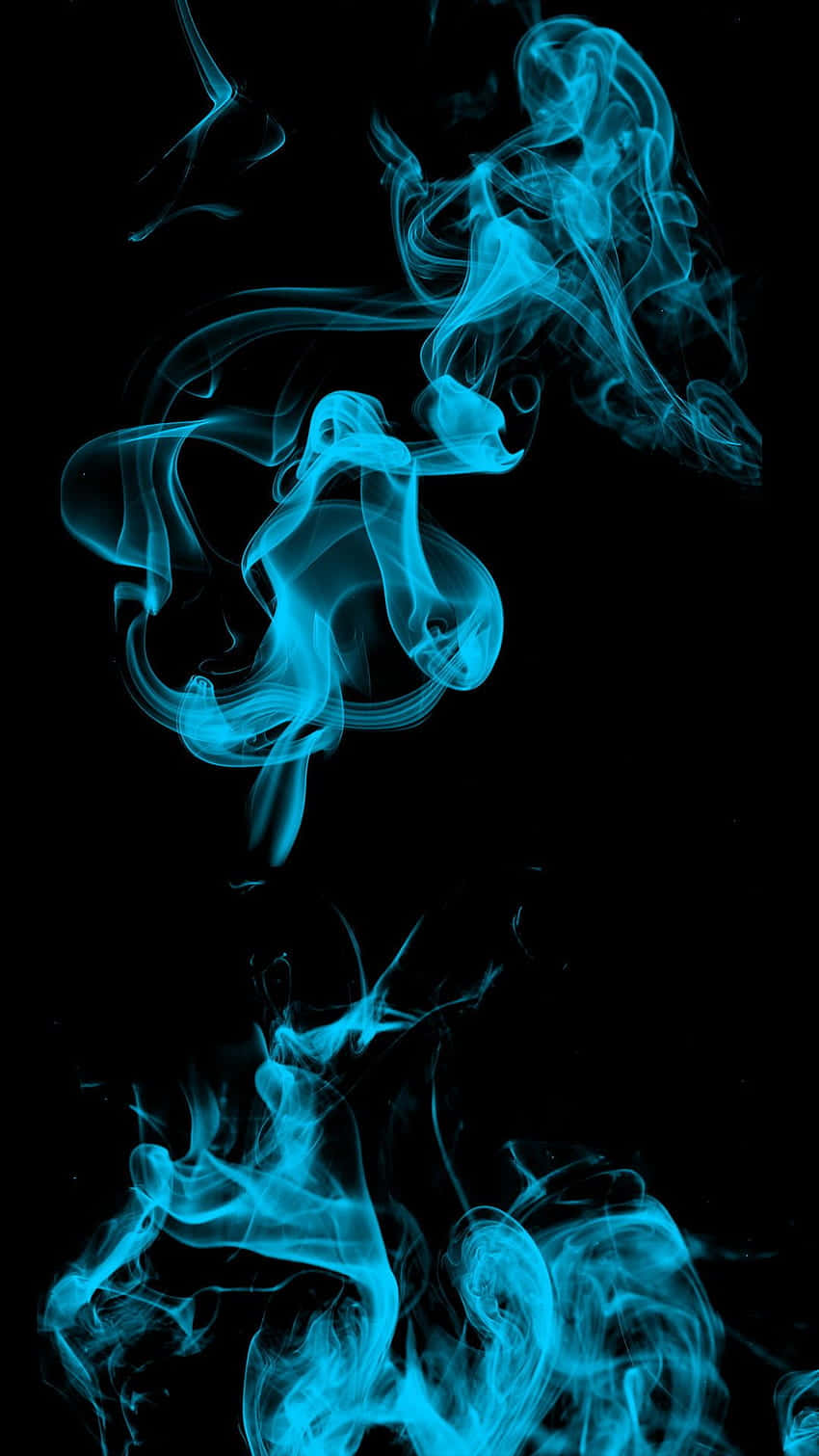 blue flames, electric blue, black background, HD Phone Wallpaper