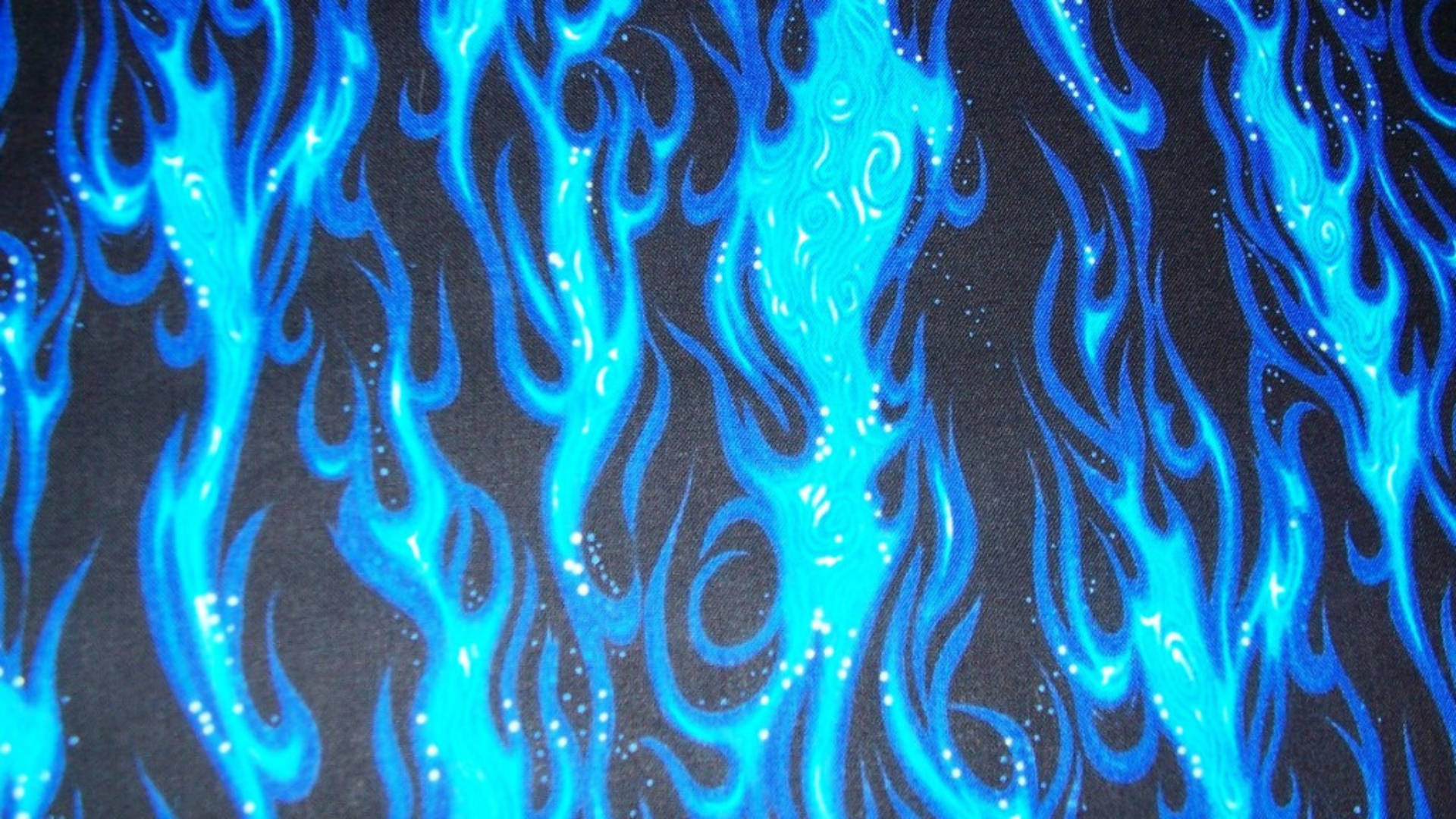 Blue Flames Patterns, electric blue flame patterns, white speckles, Full HD Desktop Wallpaper