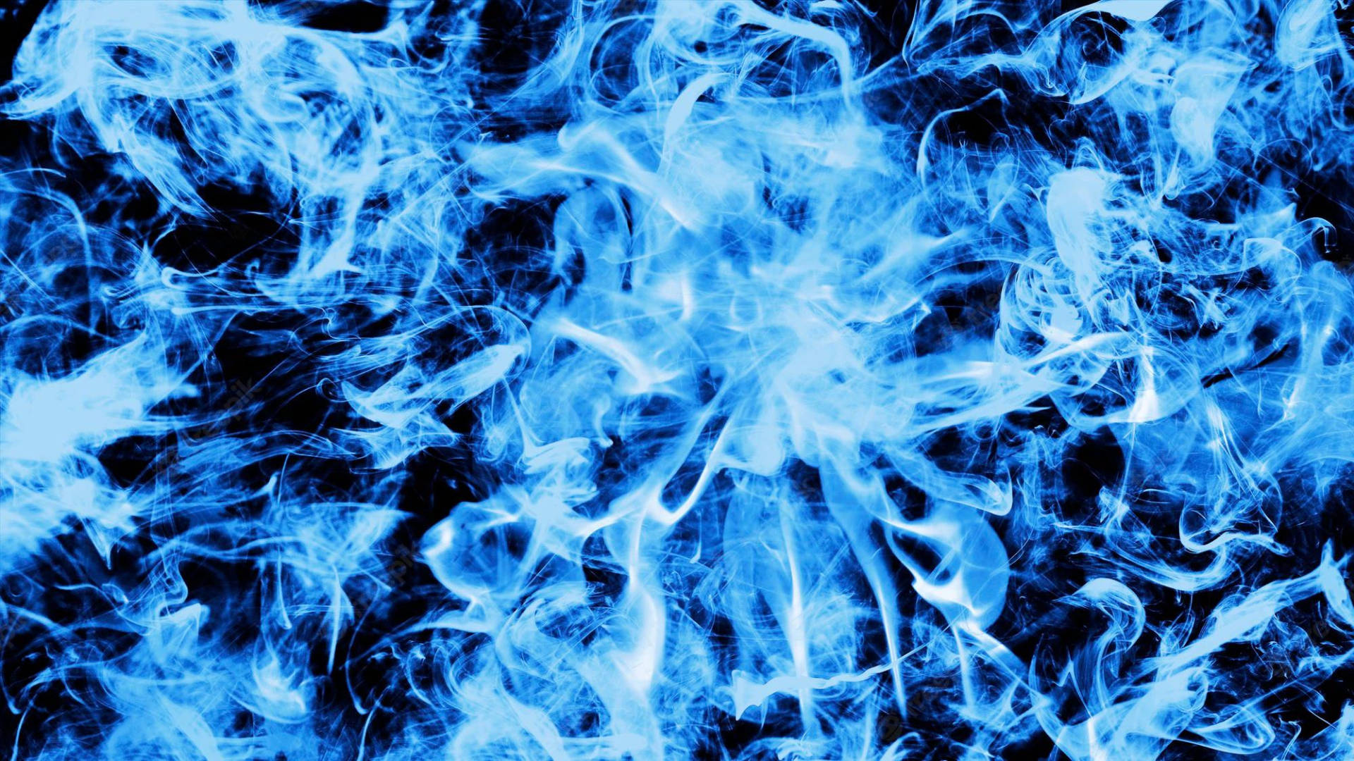 Blue Flames, darkness, electric blue, Full HD Desktop Wallpaper