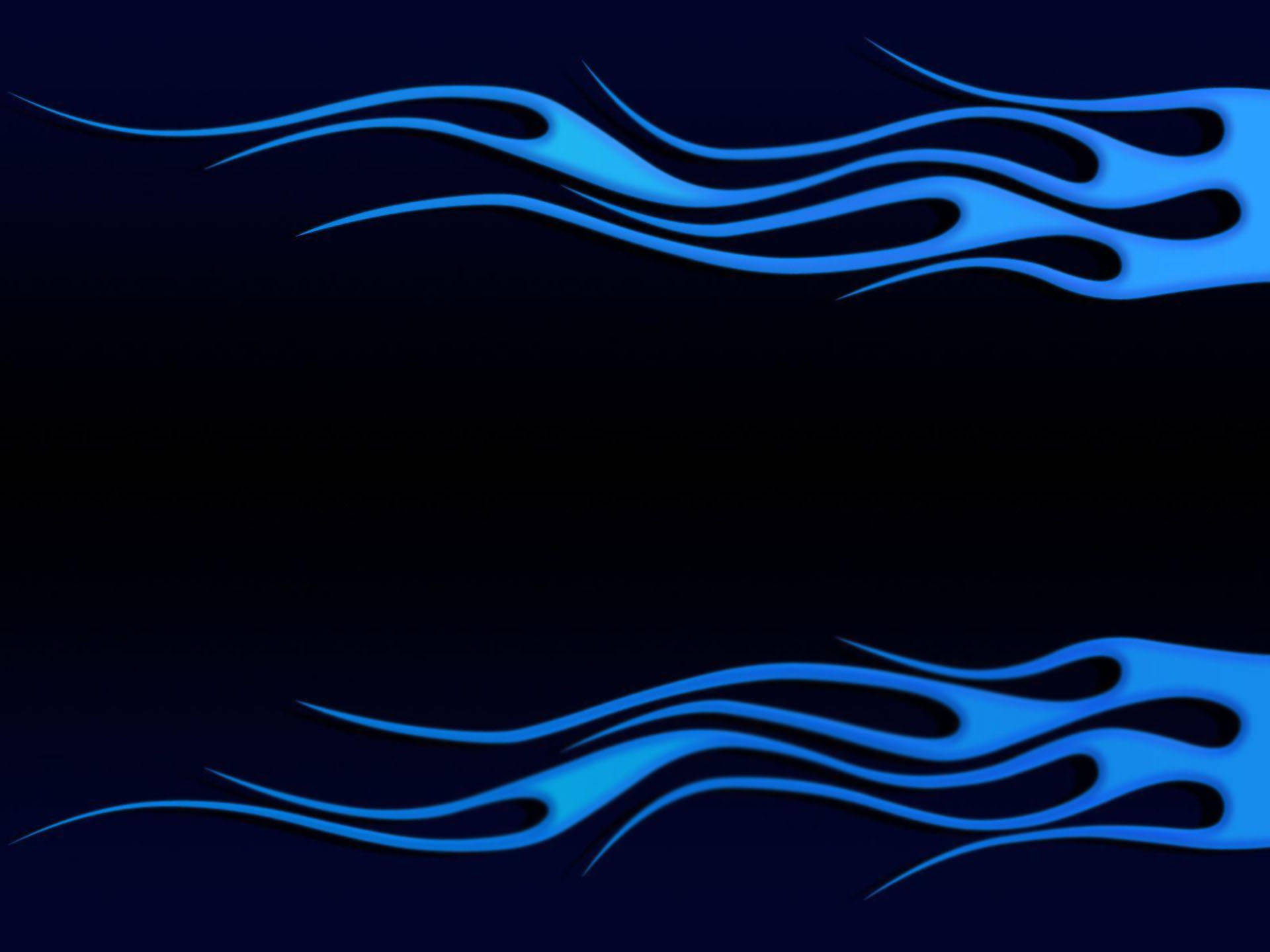 Blue Flames, vibrant blue flame-like streaks, deep black background, Full HD Desktop Wallpaper