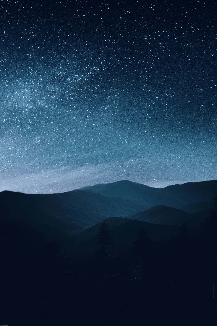 Blue Galaxy iPhone