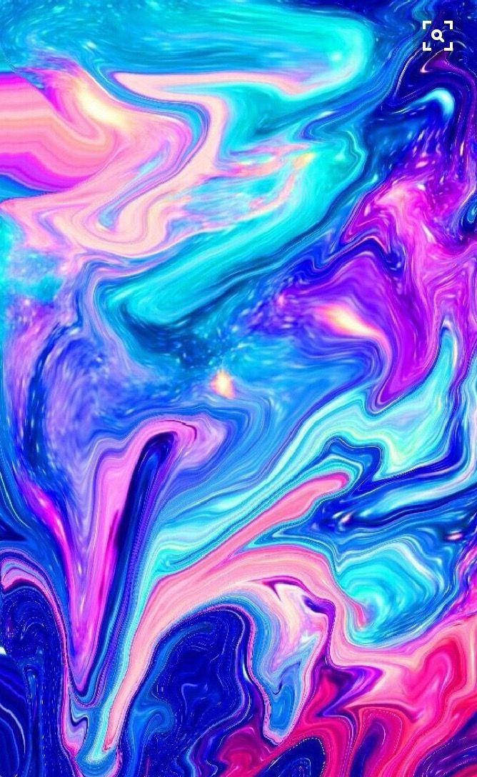 electric blues, pinks, purples, SD Phone Wallpaper