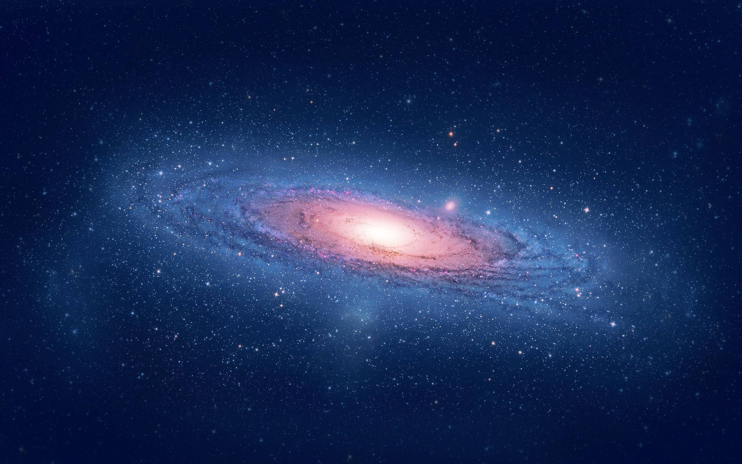 swirling space background, spiral galaxy, pink and blue hues, 2K Desktop Wallpaper