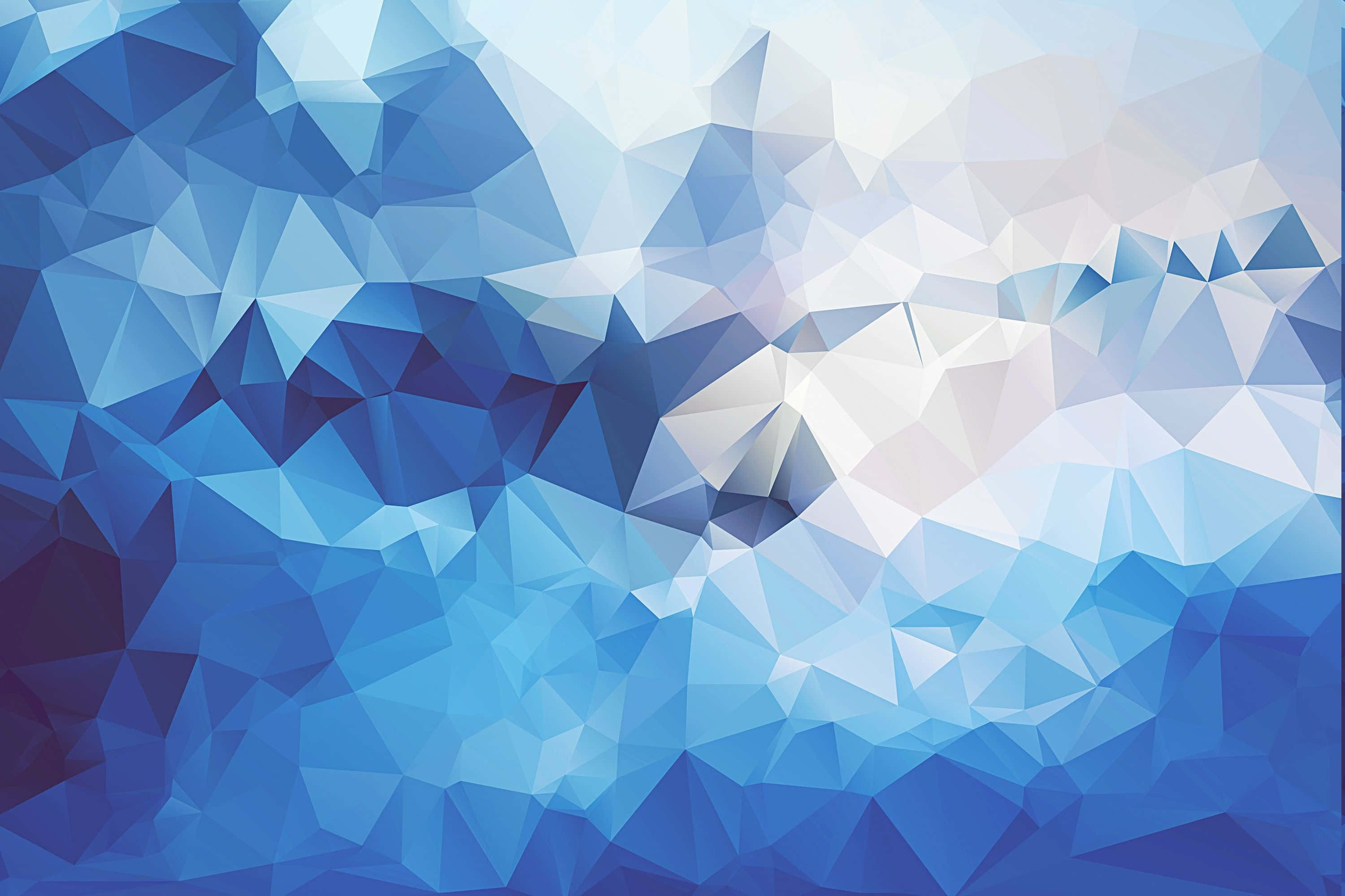 blue geometric, blue, white, 2K Desktop Wallpaper