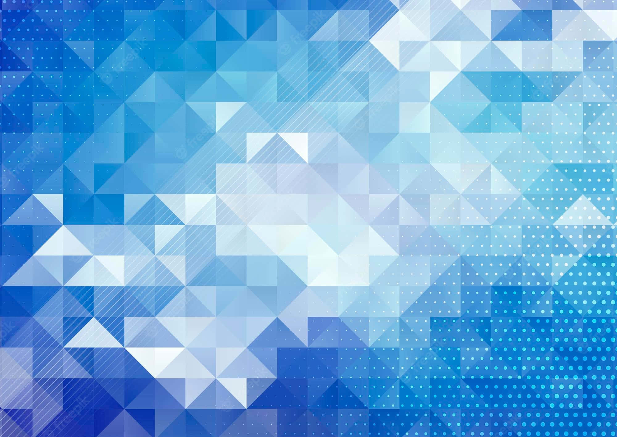 blue geometric, triangular patterns, gradient blues, Full HD Desktop Wallpaper