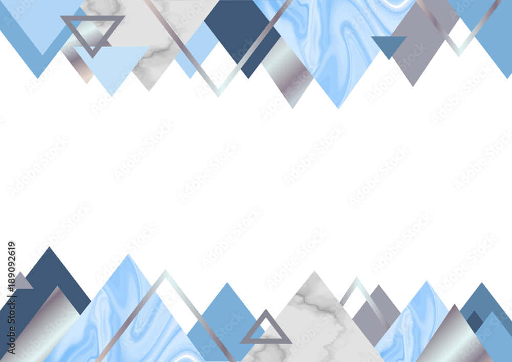 blue geometric, blue and gray marble triangles, clean white background, SD Desktop Wallpaper